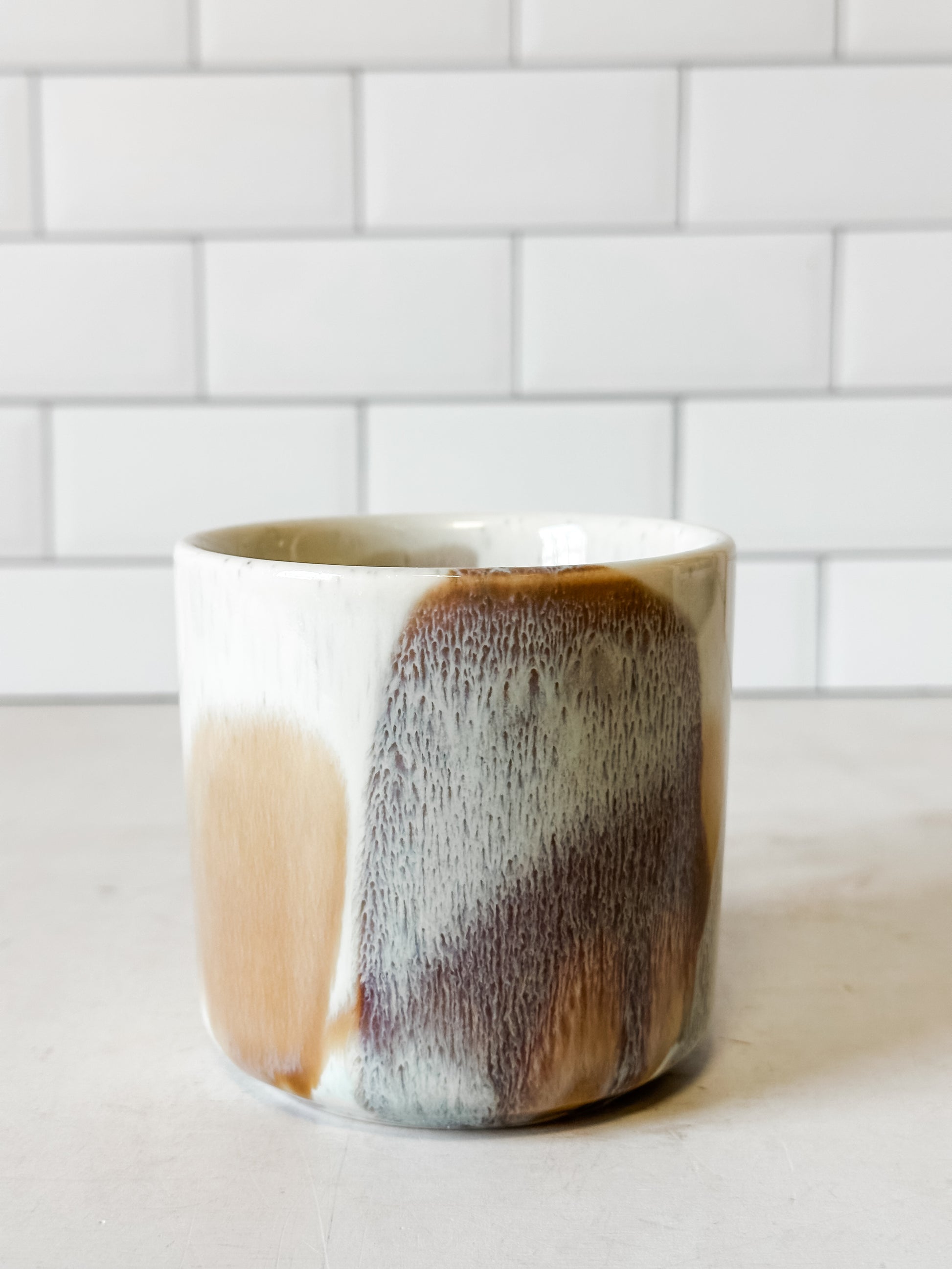 artisan reactive glaze stoneware mug at the Rustic Barn in Killingworth, CT