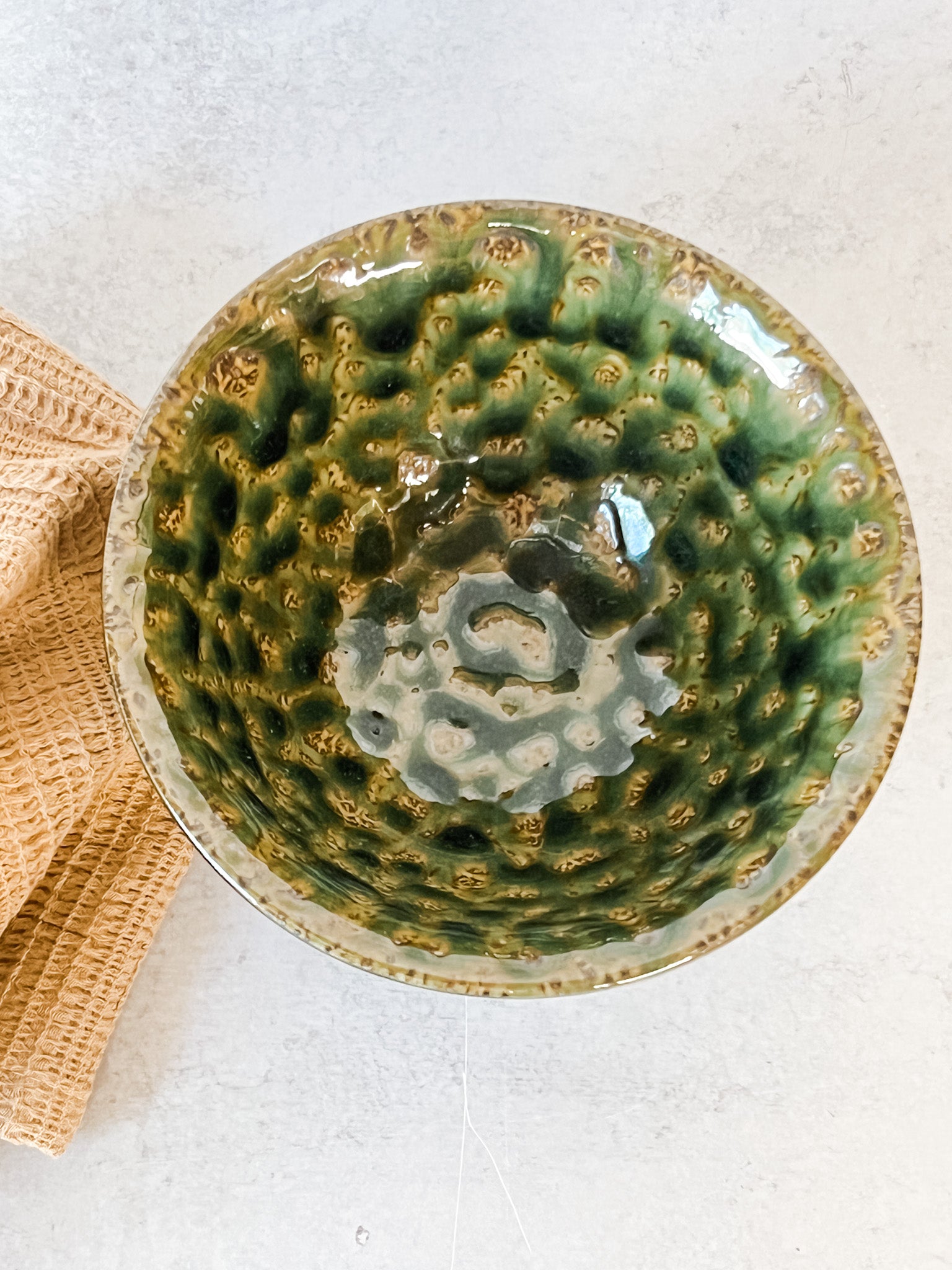 sage green glazed small bowl at the rustic barn in killingworth ct