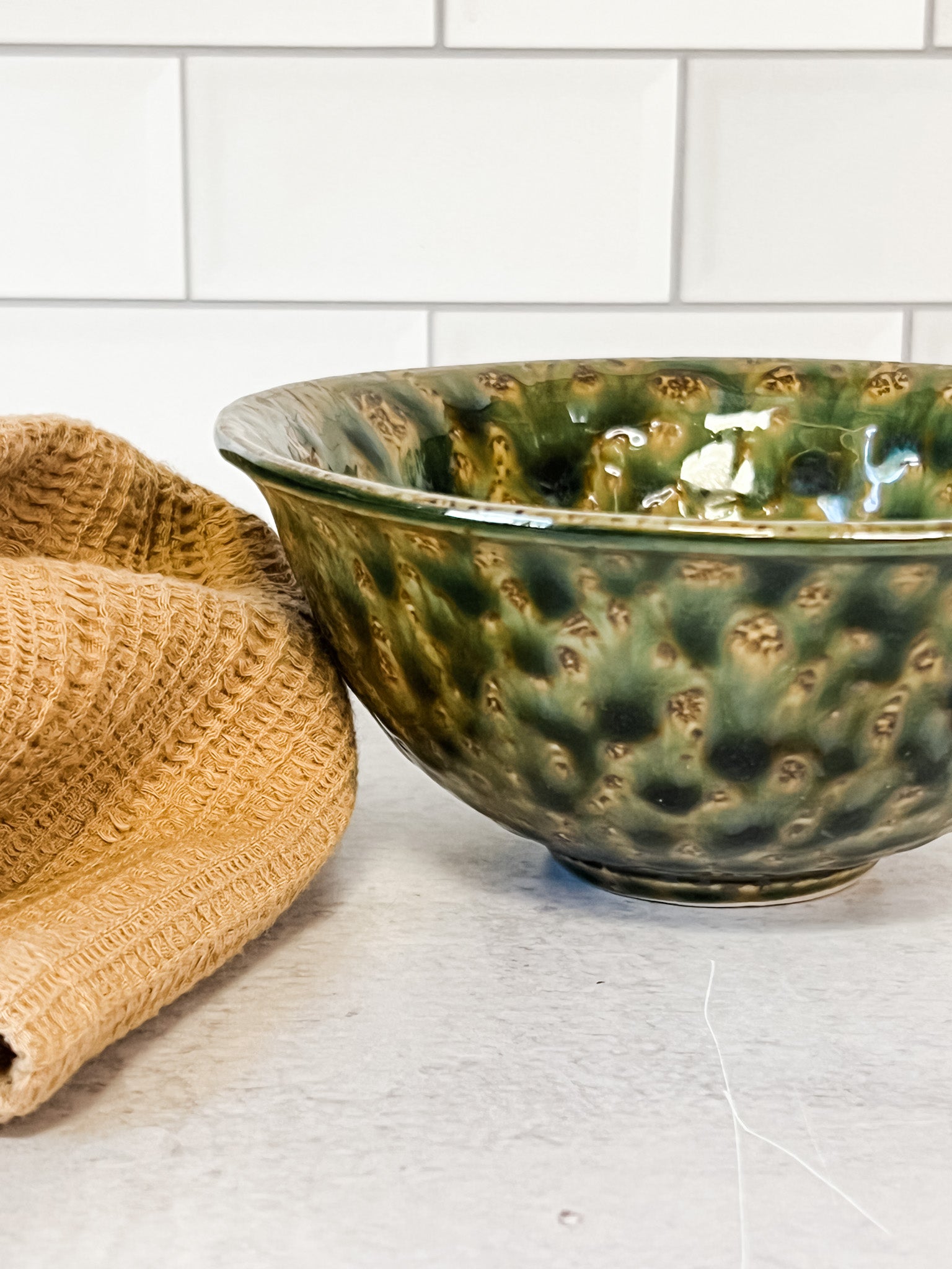sage green glazed small bowl at the rustic barn in killingworth ct