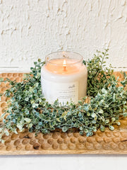 baby twilight candle ring wreath at the rustic barn in Killingworth ct