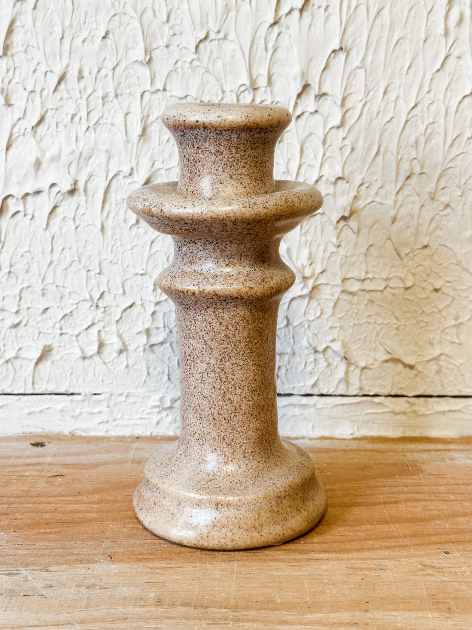 cream ceramic 9 inch taper holder at the rustic barn in killingworth ct