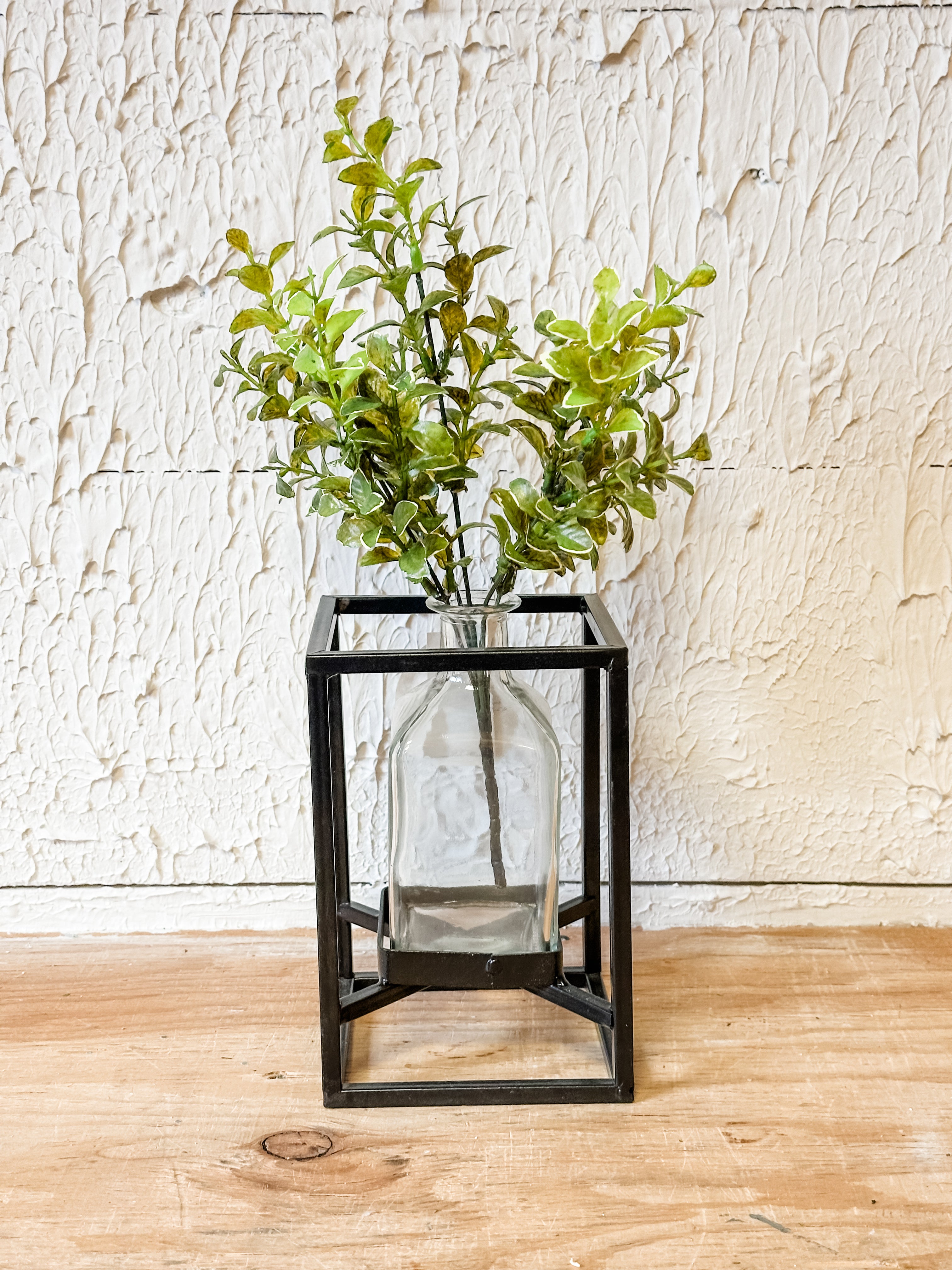 Metal Bottle Holder Vase