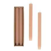 Unscented Hobnail Taper Candles, Blush