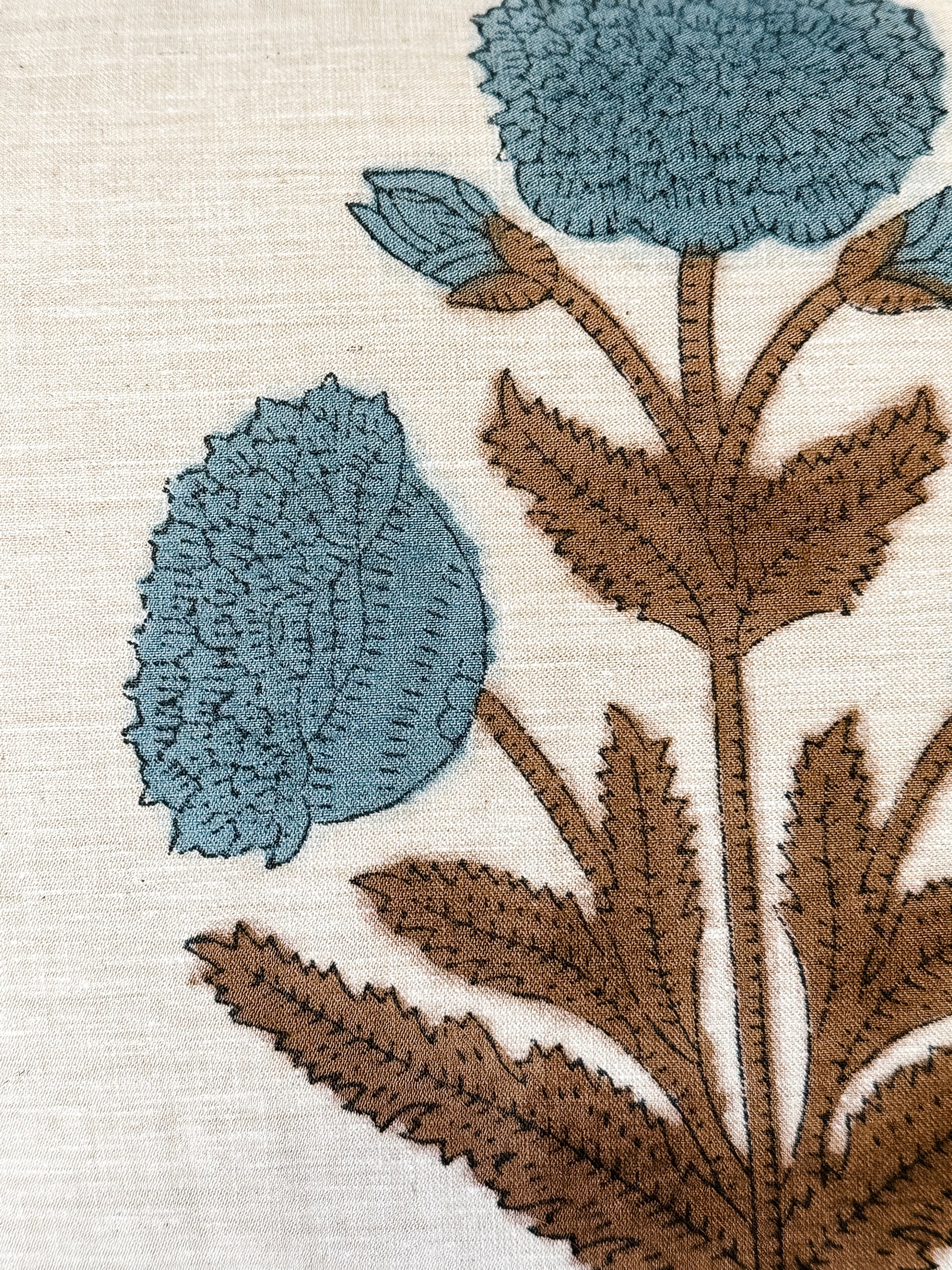 bohemian block design linen blend pillow at the Rustic Barn in Killingworth, CT