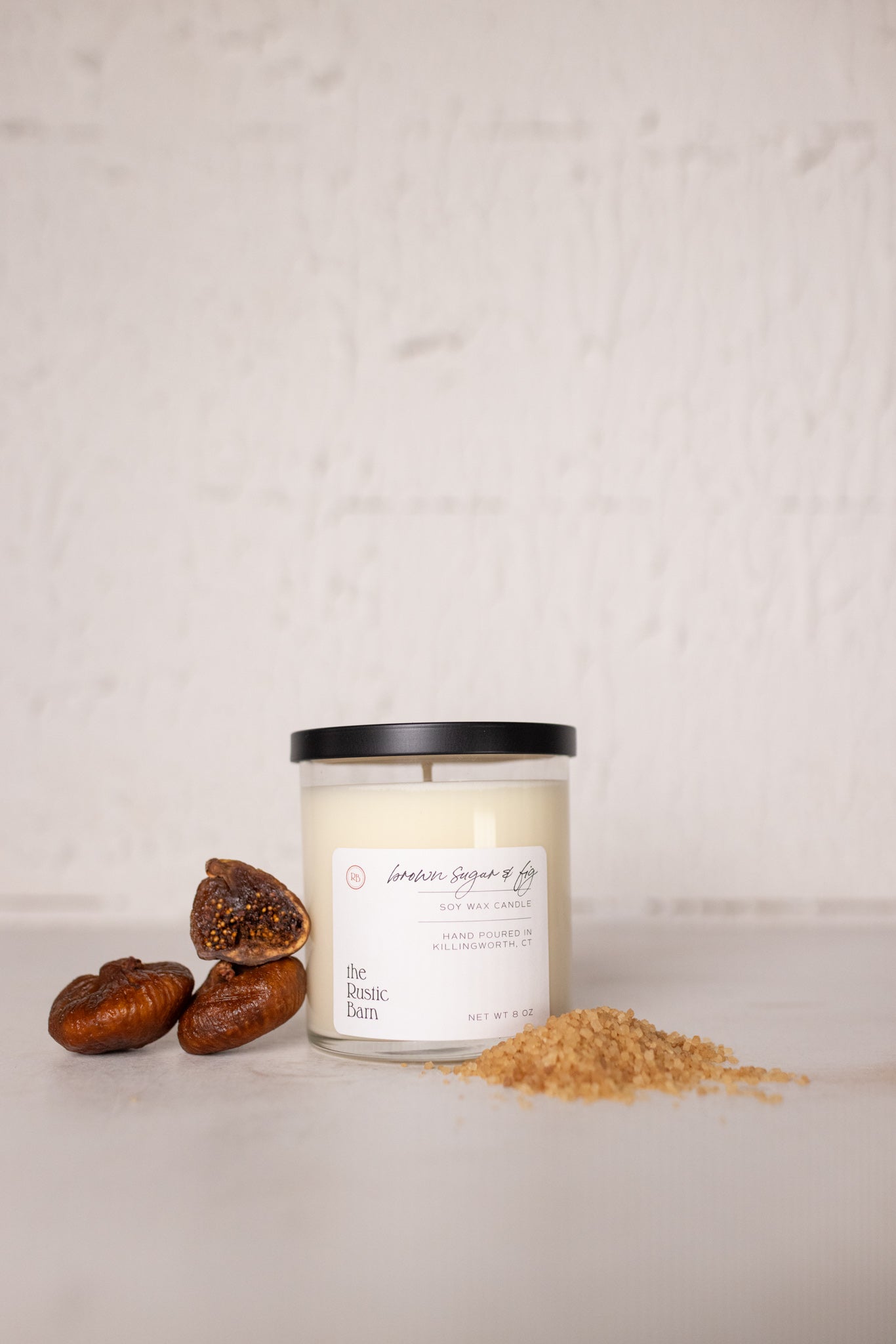 brown sugar and fig soy candle at the rustic barn in Killingworth ct