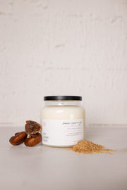 brown sugar and fig soy candle at the rustic barn in Killingworth ct