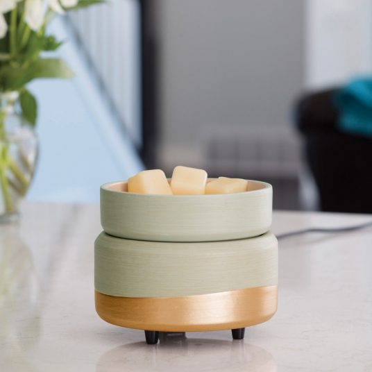 Grey, Beige & Green Wax Warmer