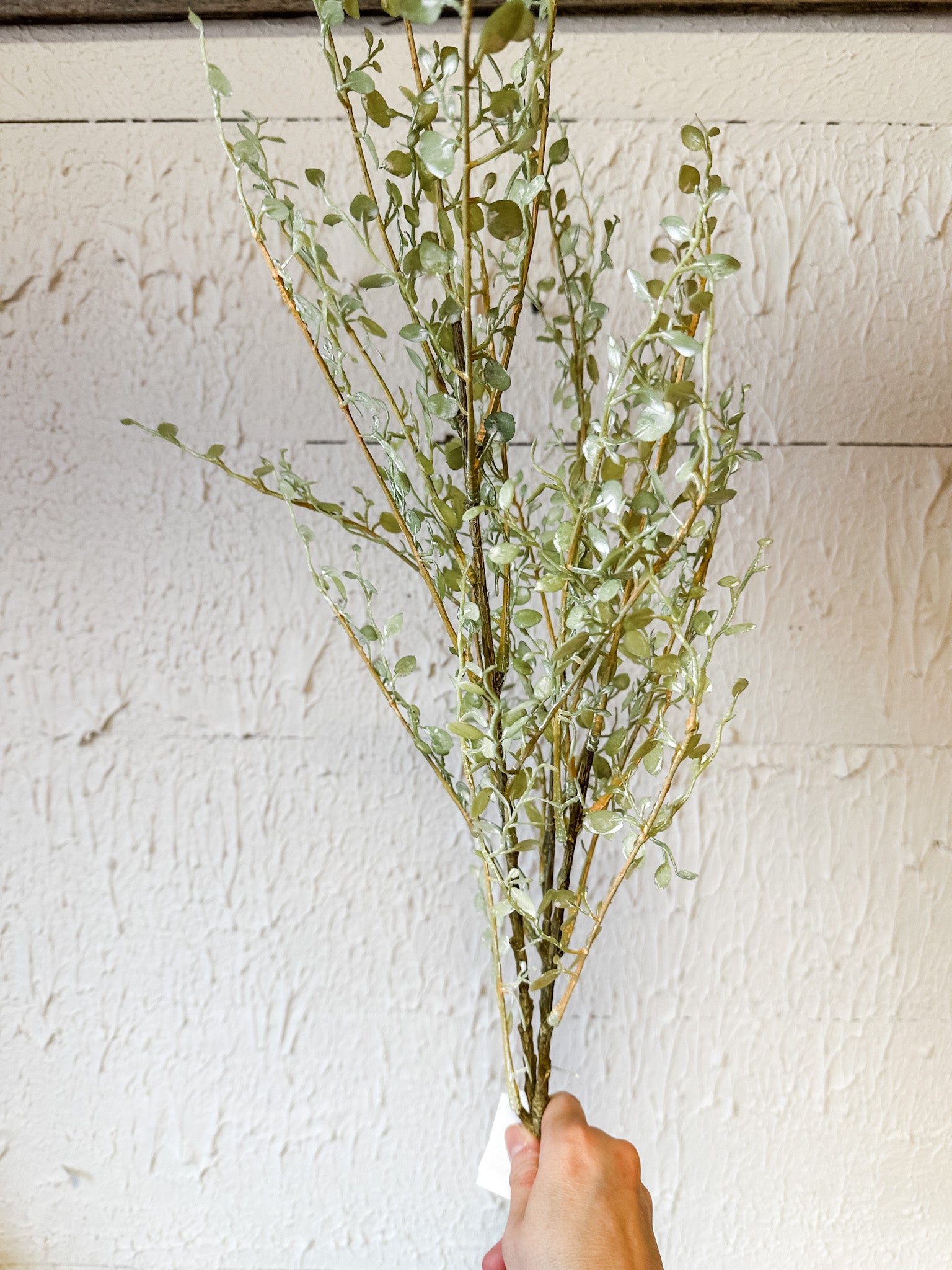 button leaf faux long stem at the rustic barn in Killingworth ct
