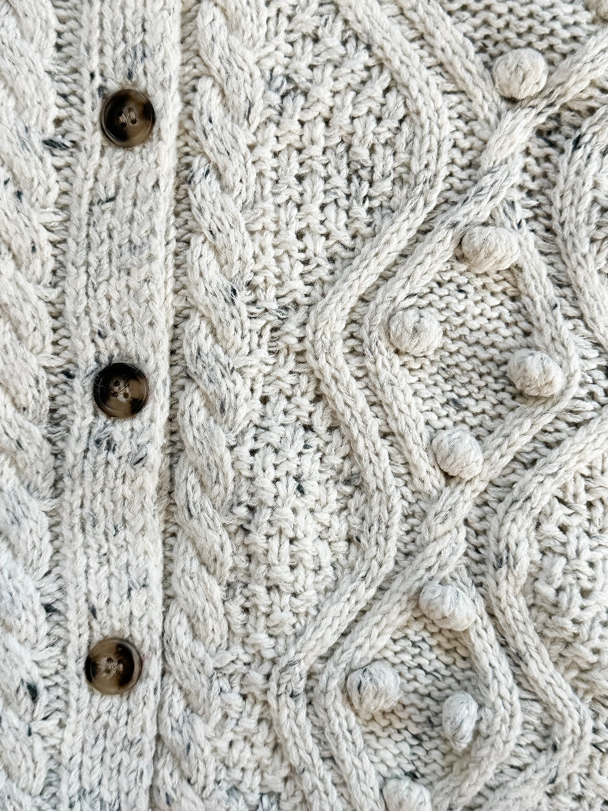 button up cable knit cardigan at the Rustic Barn in Killingworth, CT