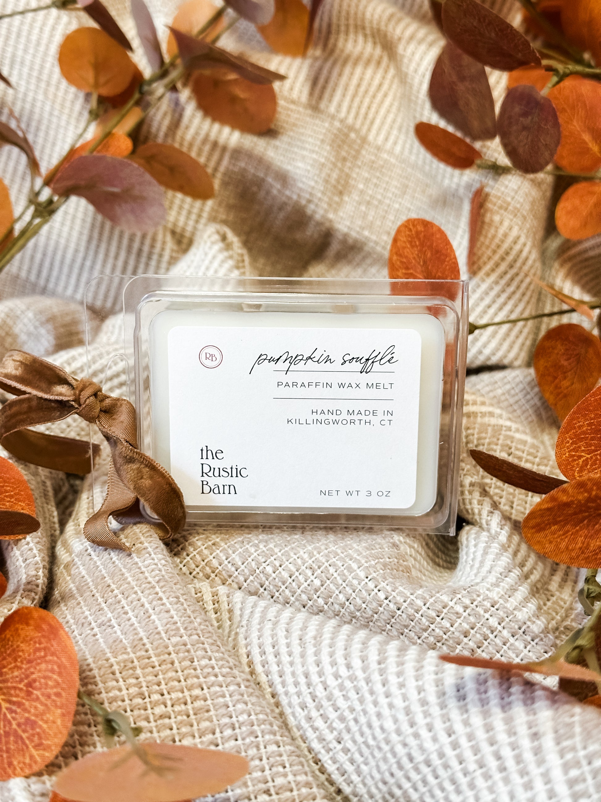 cardamom cinnamon and pumpkin scented hand-poured soy candles at The Rustic Barn in Killingworth CT