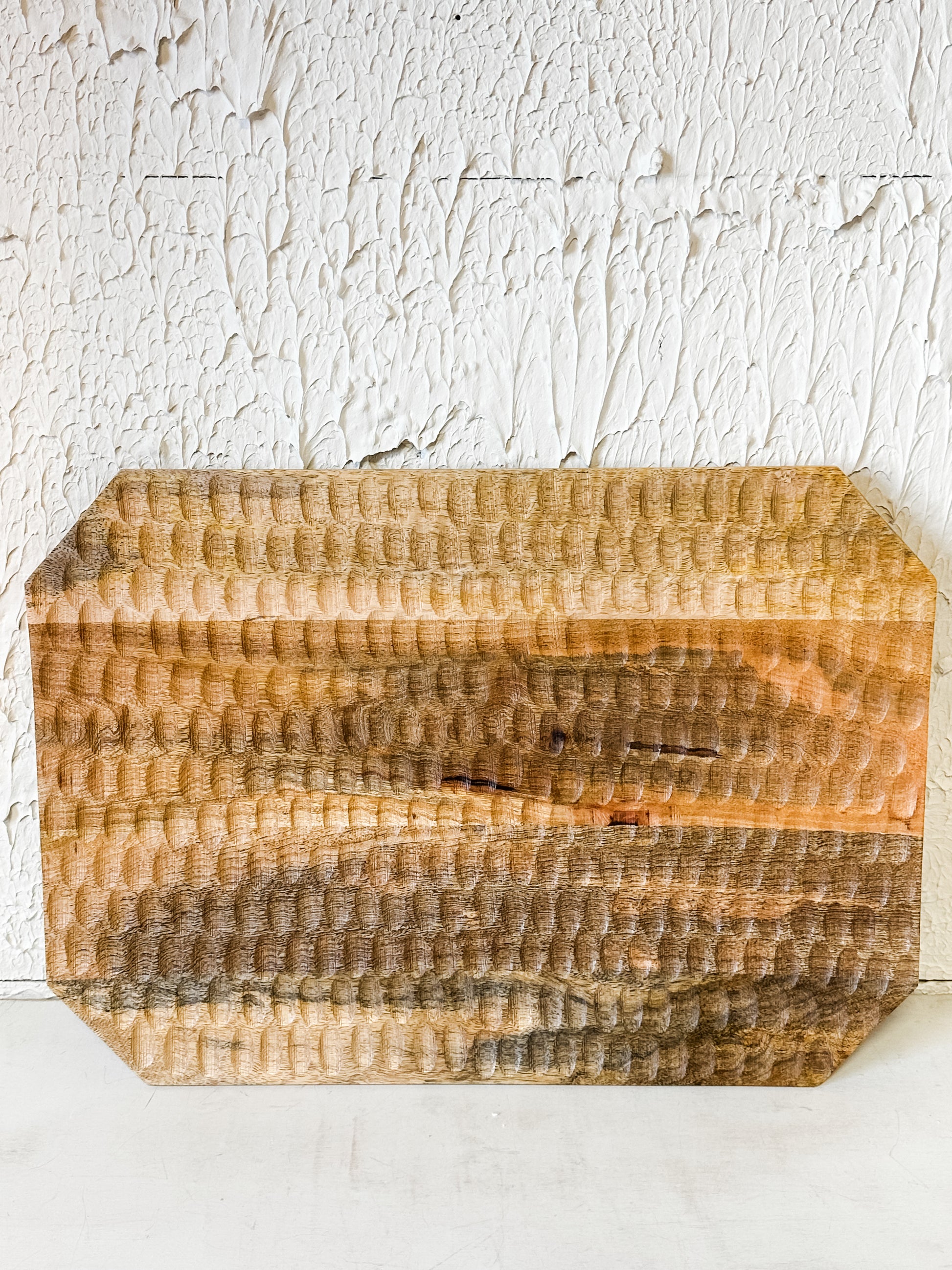 carved mango wood tray at the Rustic Barn in Killingworth, CT