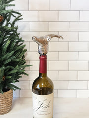 cast aluminum deer head bottle stopper at The Rustic Barn in Killingworth CT