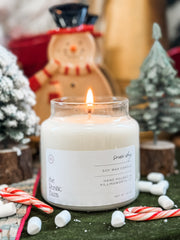 chocolate, peppermint, vanilla and coconut milk hand-poured soy candle at The Rustic Barn in Killingworth CT