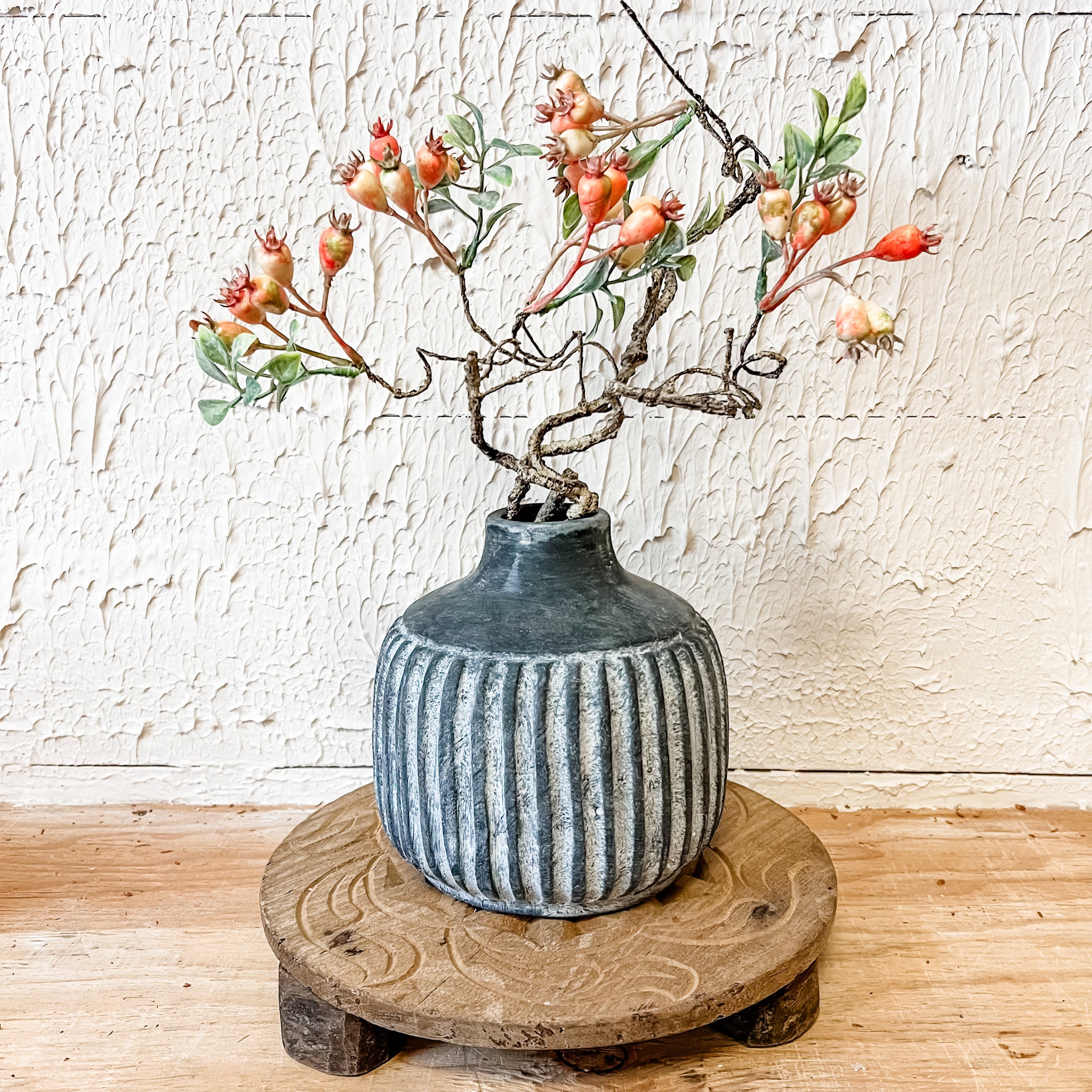 Chunky Charcoal Vase