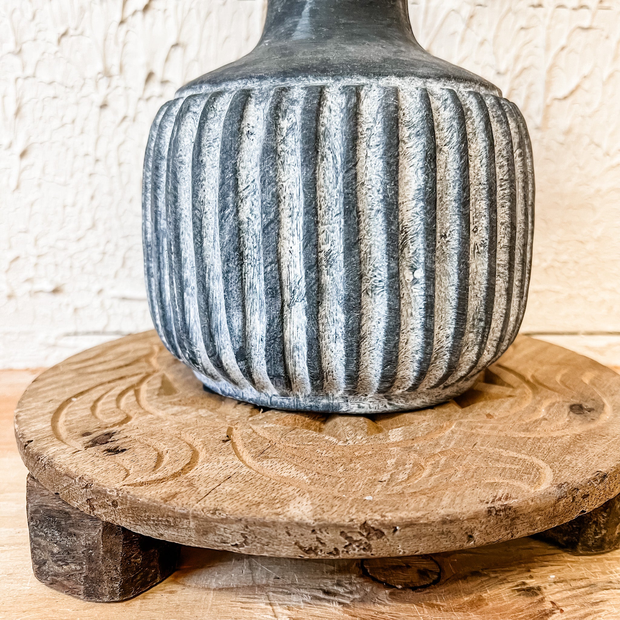 Chunky Charcoal Vase