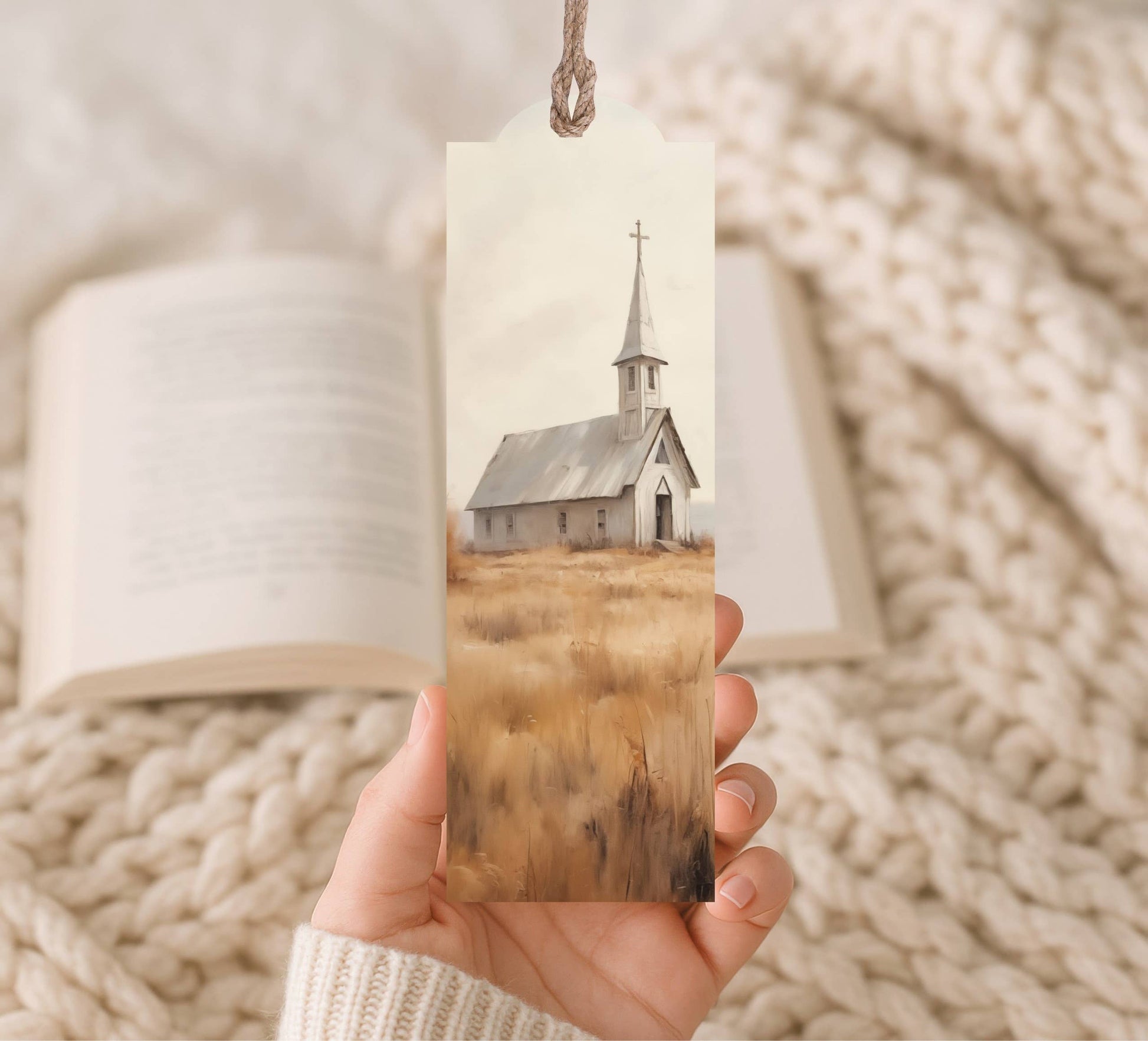 church wood bookmark at the rustic barn in Killingworth ct