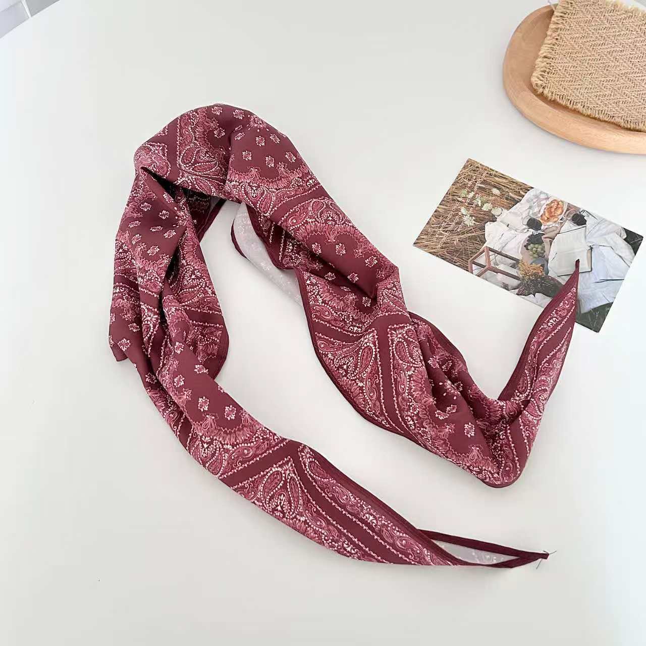 paisley print women's bandana at the rustic barn in Killingworth ct