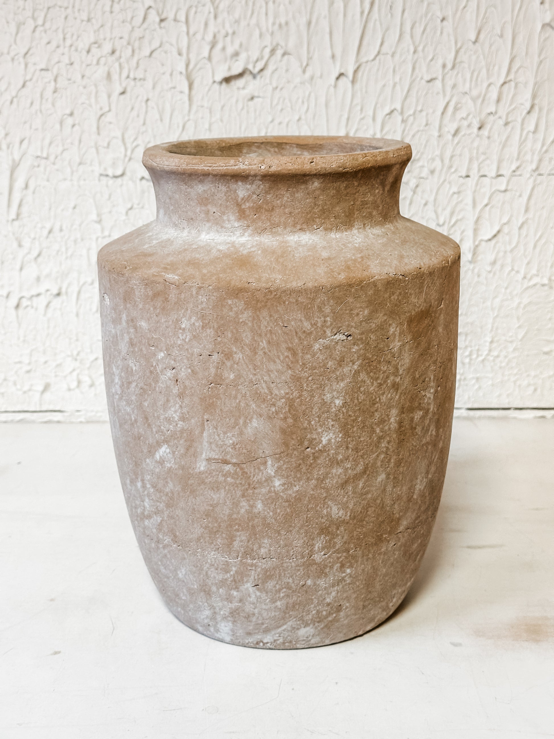 clay column vase at The Rustic Barn in Killingworth, CT