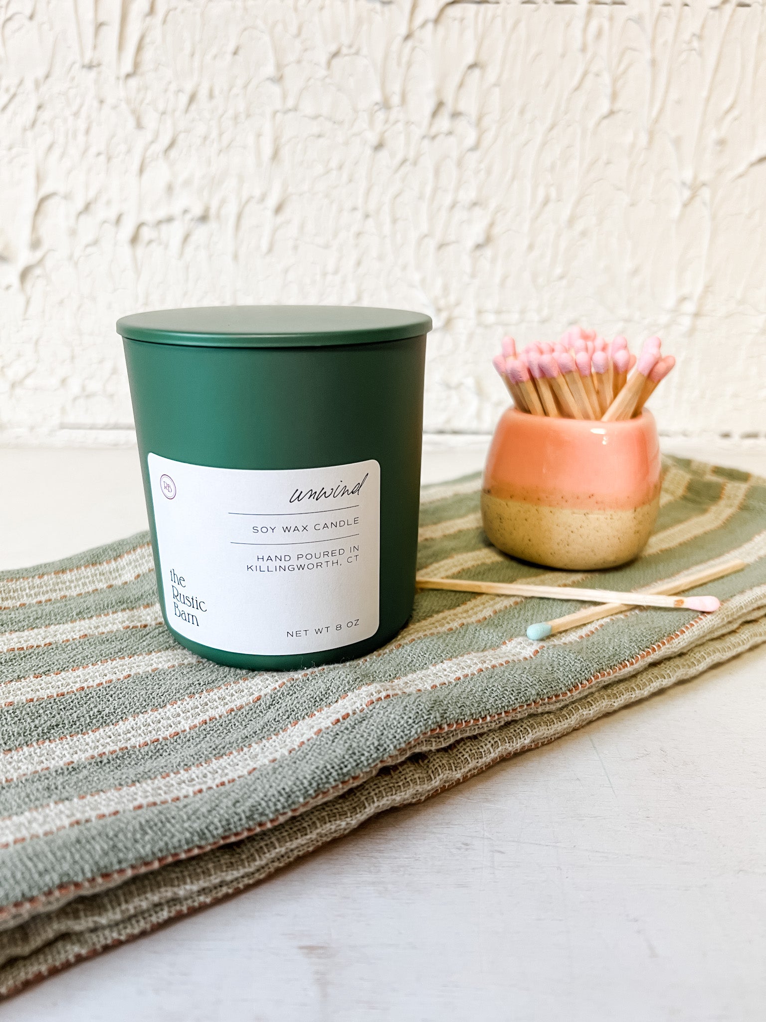 coconut and mango summer soy candle at the rustic barn in killingworth ct