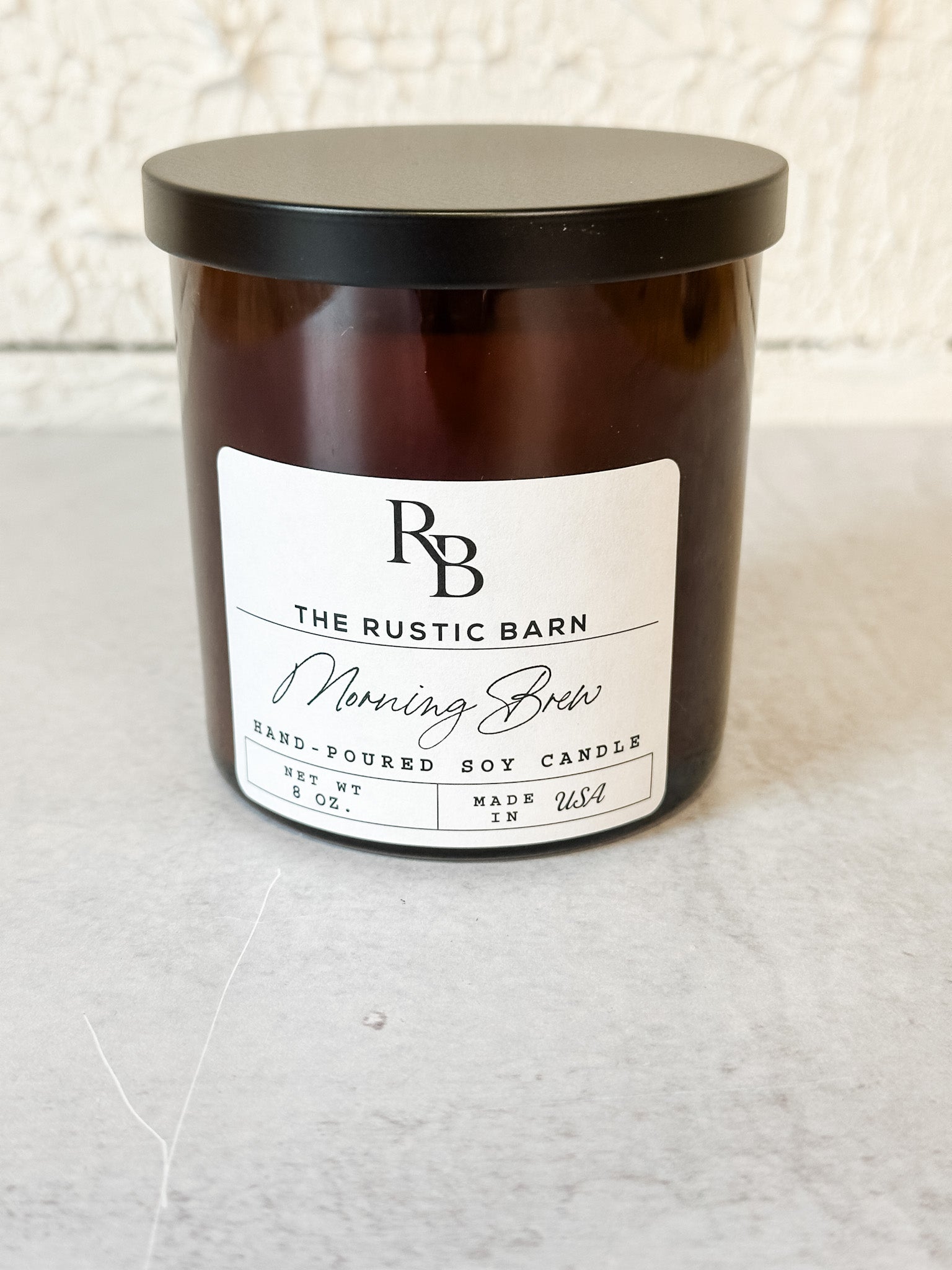coffee scented soy candle at the rustic barn in killingworth ct
