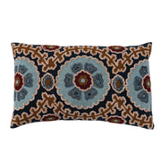 Cotton Embroidered Lumbar Pillow