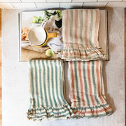 Cotton Multi Color Stripe Tea Towels