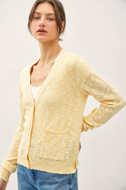 cotton slub button up cardigan with pockets at the rustic barn in Killingworth ct