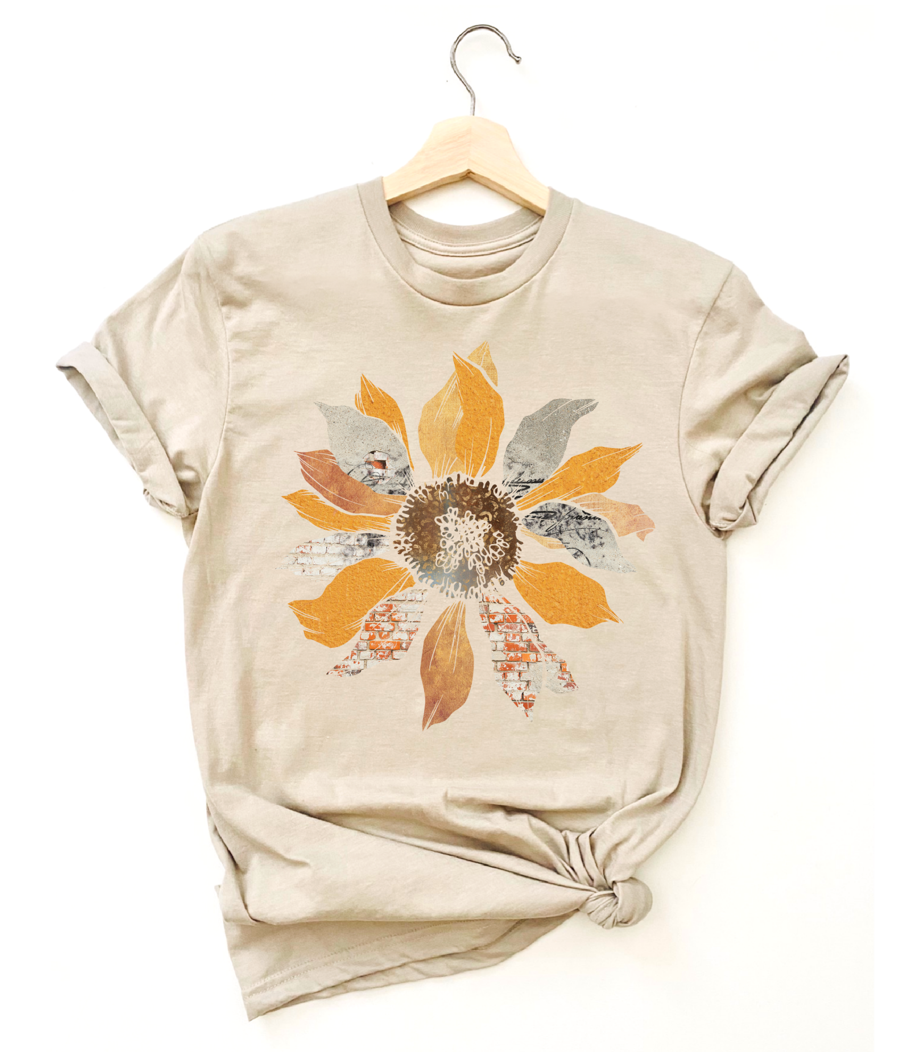 cotton summer sunflower tee shirt at the rustic barn in killingworth ct