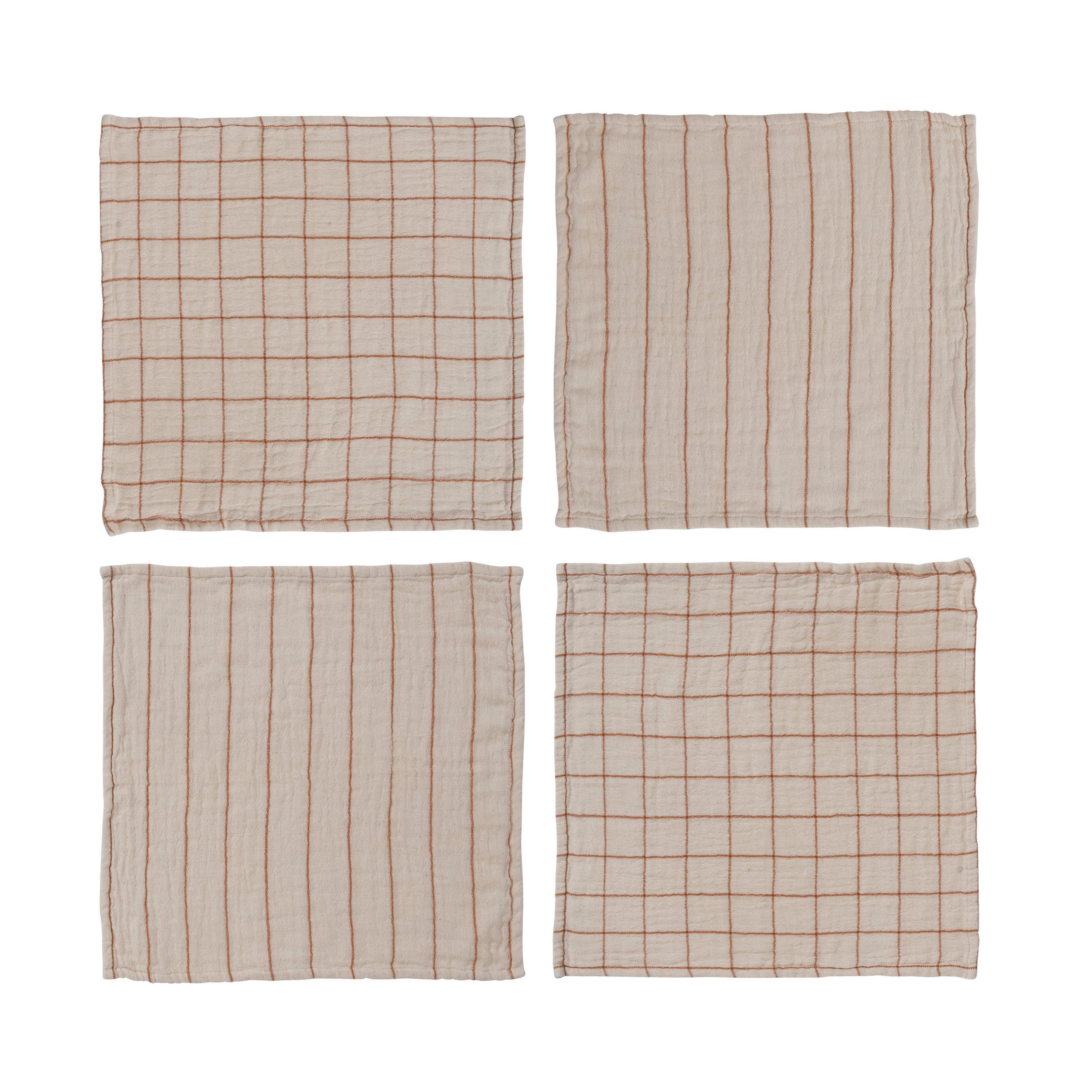Stripes & Grids Pattern Napkins