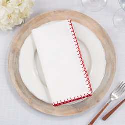 Whip Stitched Design Napkin