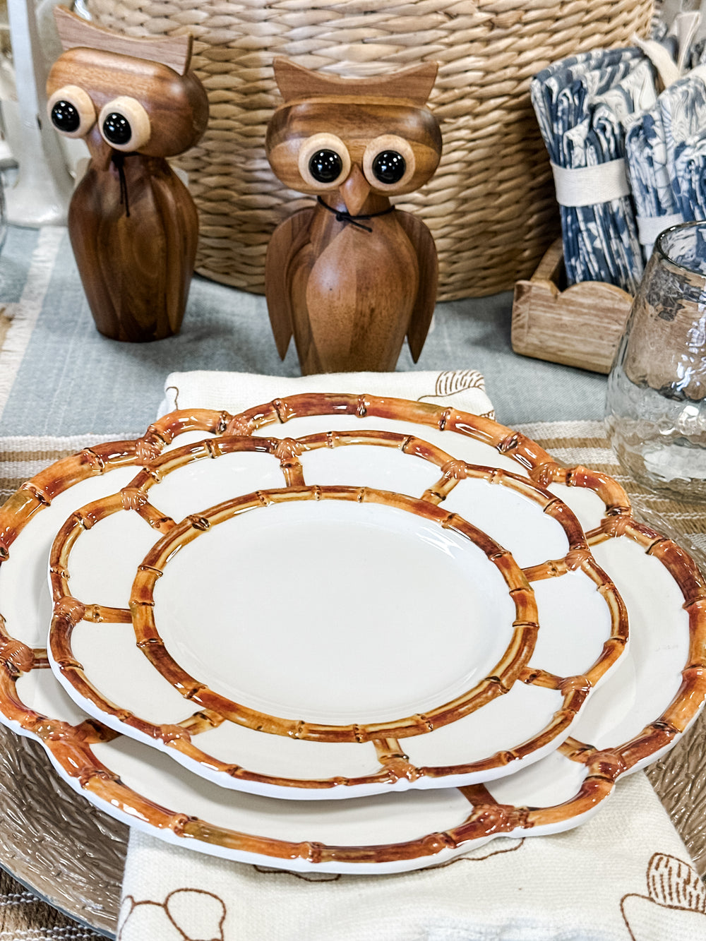 cozy table display with kitchenware at The Rustic Barn in Killingworth, CT
