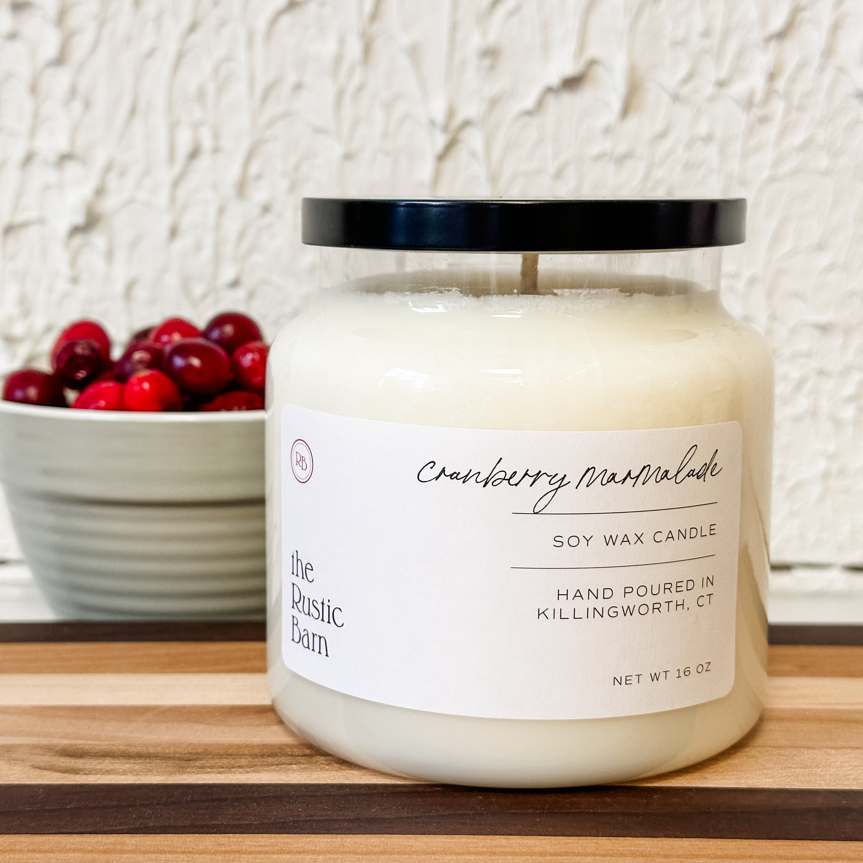 Cranberry Marmalade Hand Poured Soy Candle