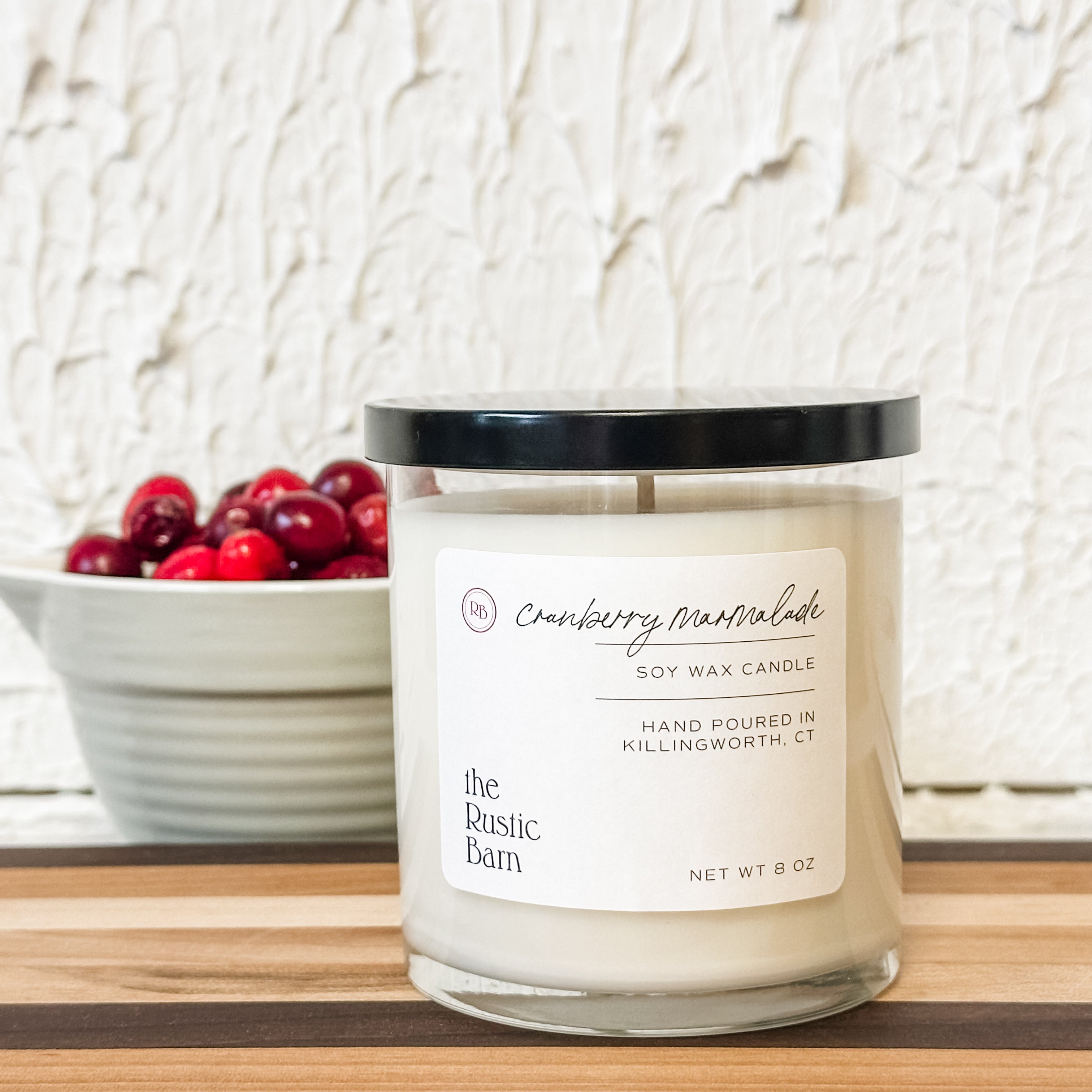 Cranberry Marmalade Hand Poured Soy Candle