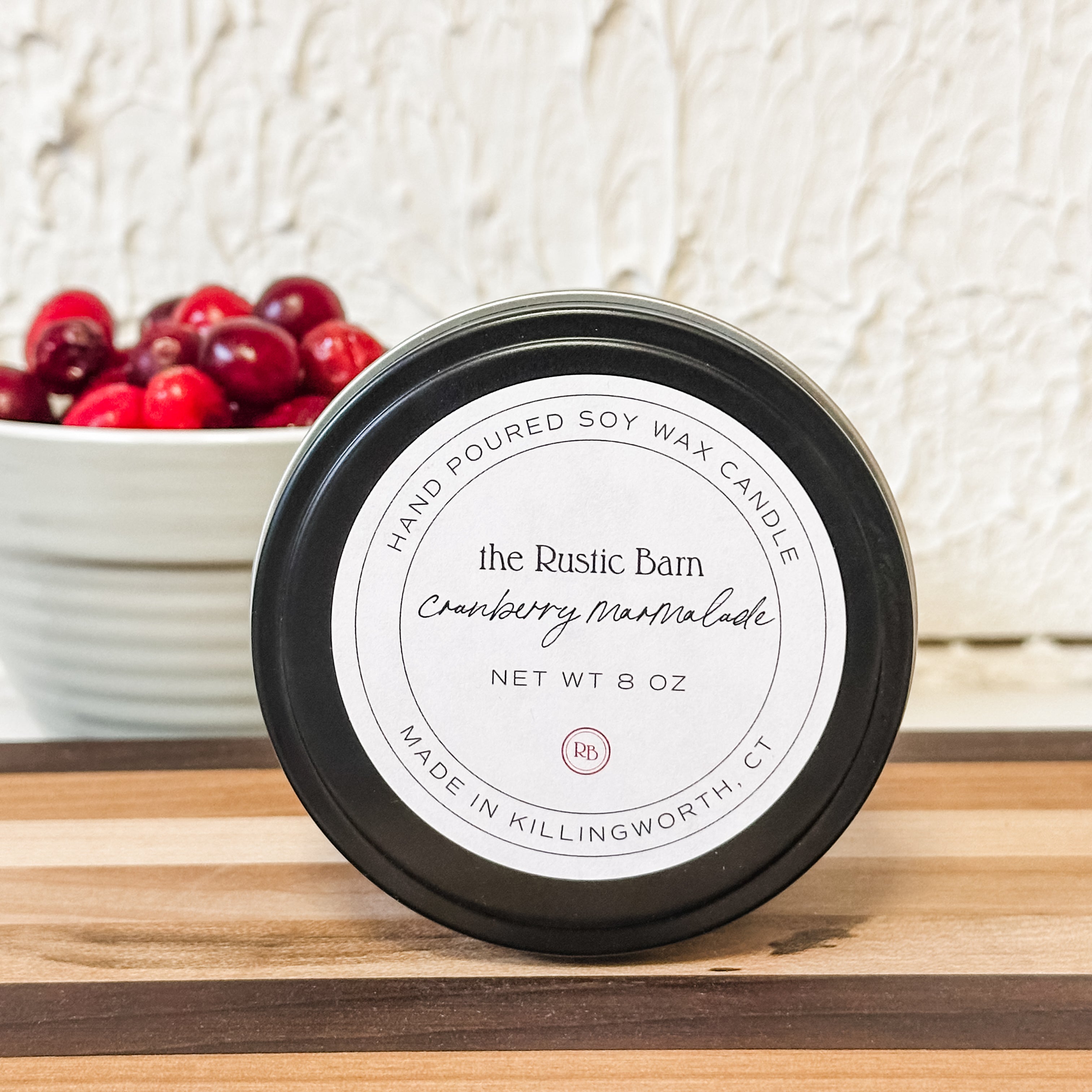 Cranberry Marmalade Hand Poured Soy Candle