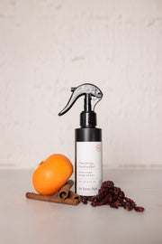 cranberry orange and cinnamon hand poured room spray at the rustic barn in killingworth ct