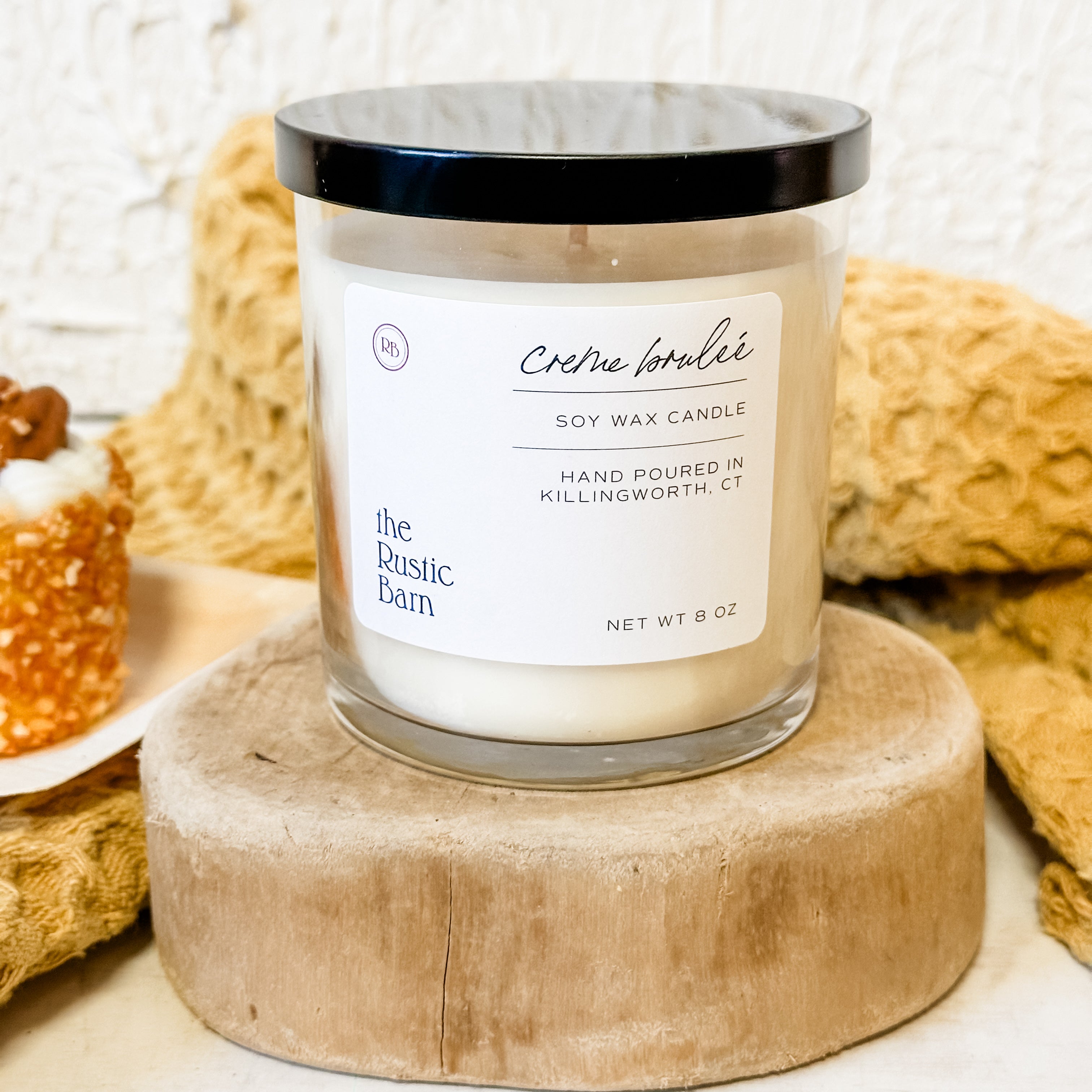 Creme Brulee Hand Poured Soy Candle