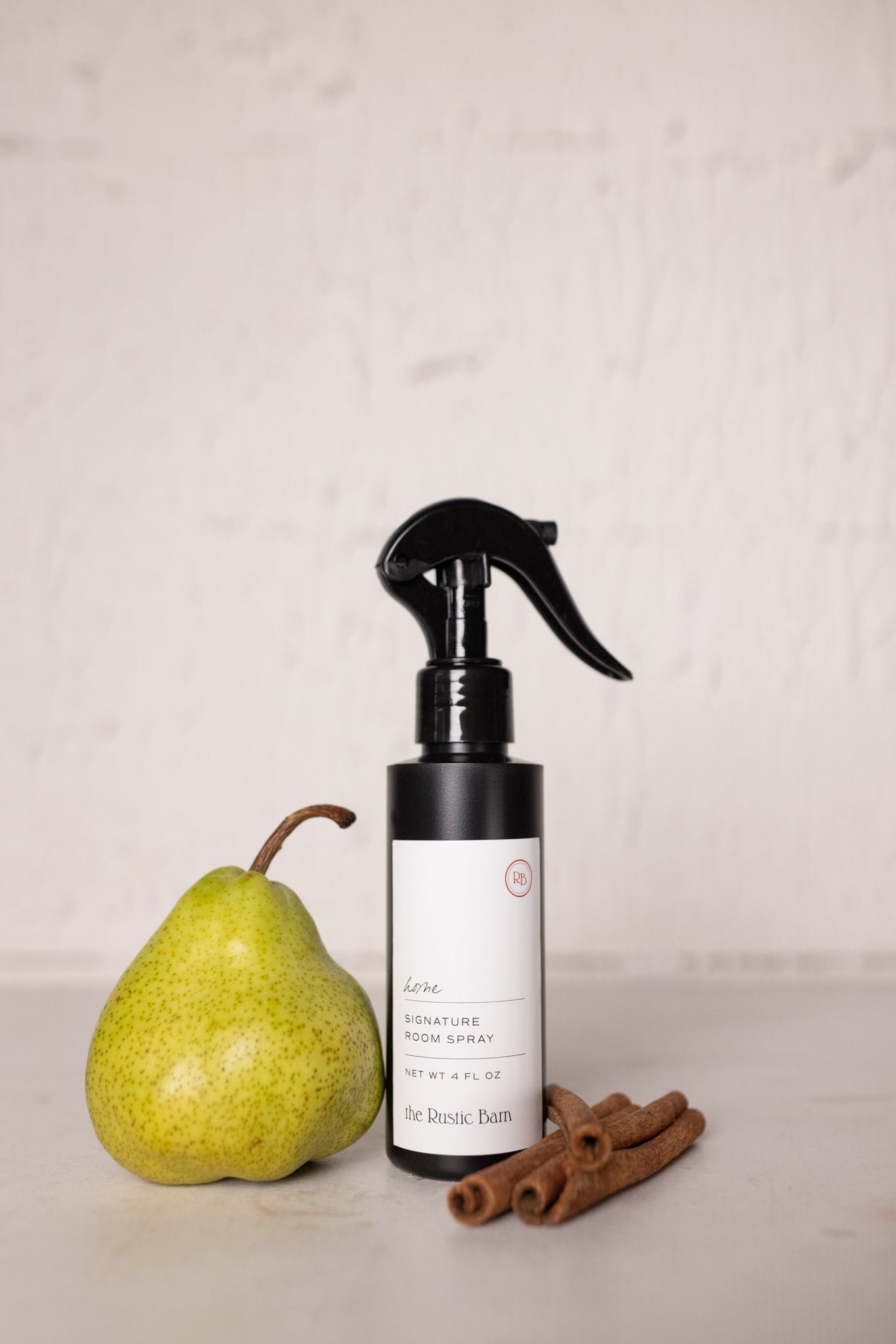 crisp pear and warm cinnamon vanilla room spray at the rustic barn in killingworth ct