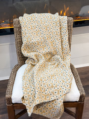 Daisy Woven Cotton Throw Blanket at the Rustic Barn in Killingworth, CT