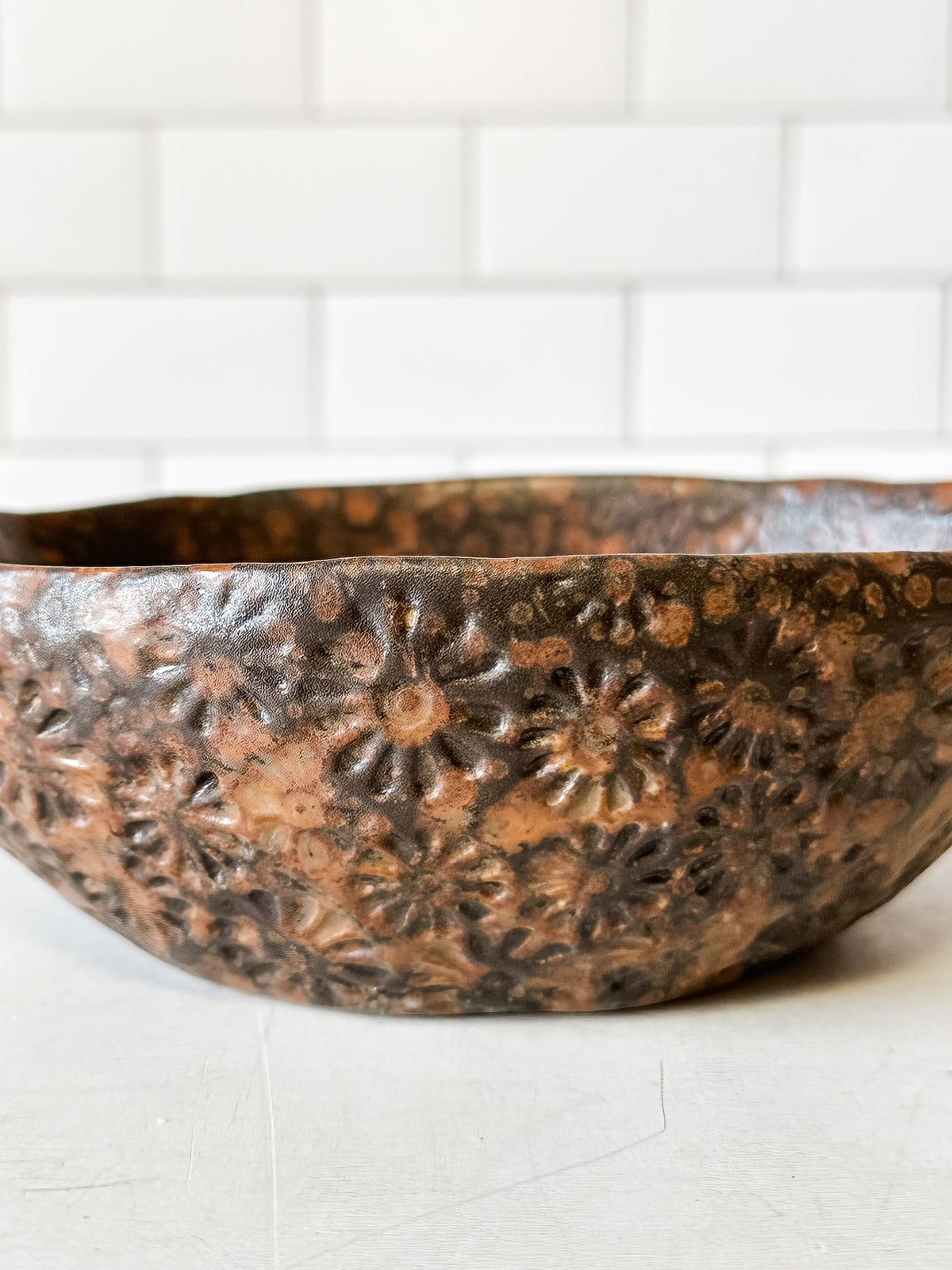 earthen bird stoneware bowl at the Rustic Barn in Killingworth, CT