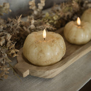 realistic 3d faux cream candle at the rustic  barn in killinworth ct