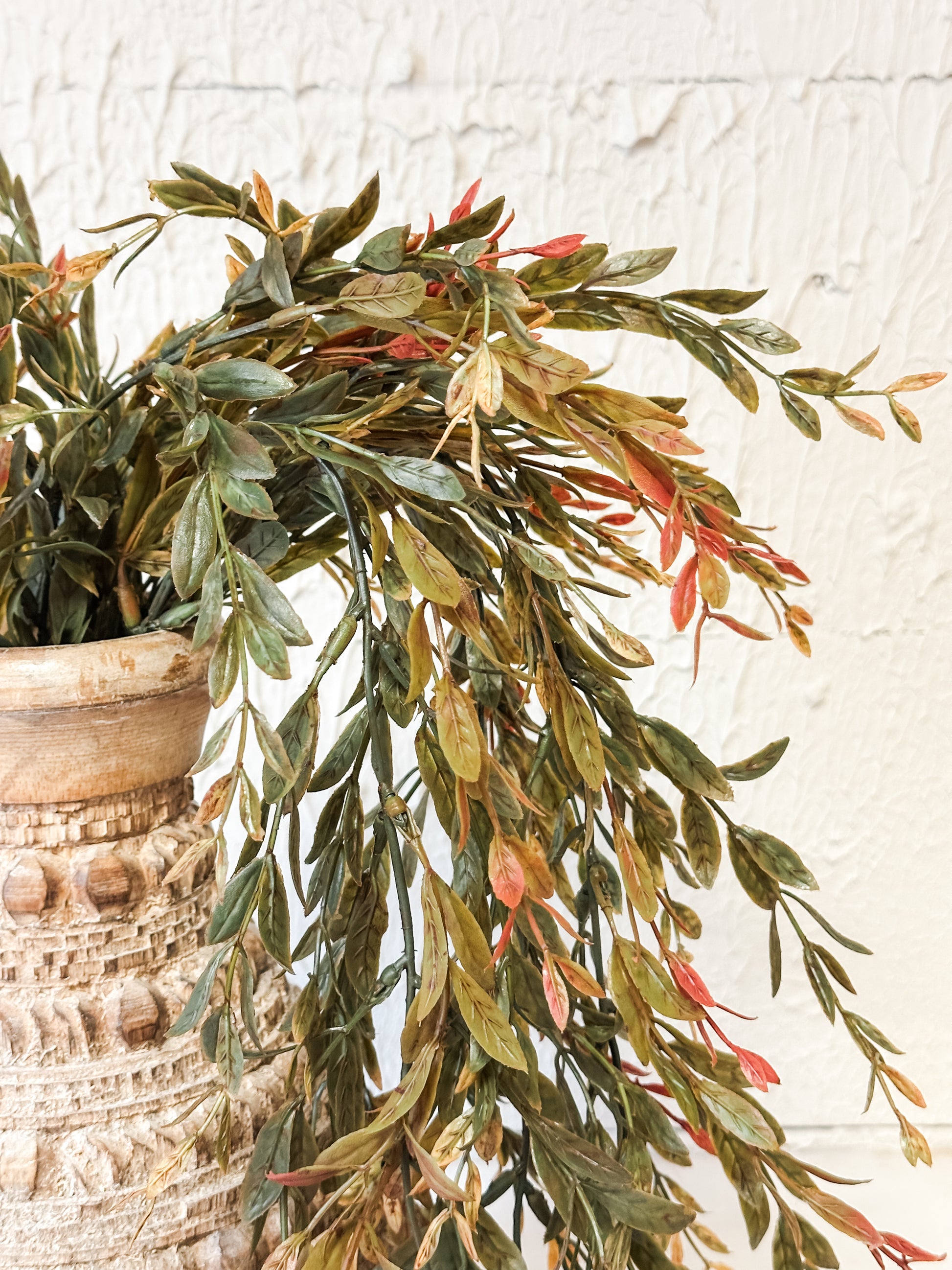 faux hanging fall boxwood bush at The Rustic Barn in Killngworth CT