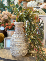 faux hanging fall boxwood bush at The Rustic Barn in Killngworth CT