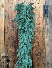 faux juniper garland at The Rustic Barn in Killingworth CT