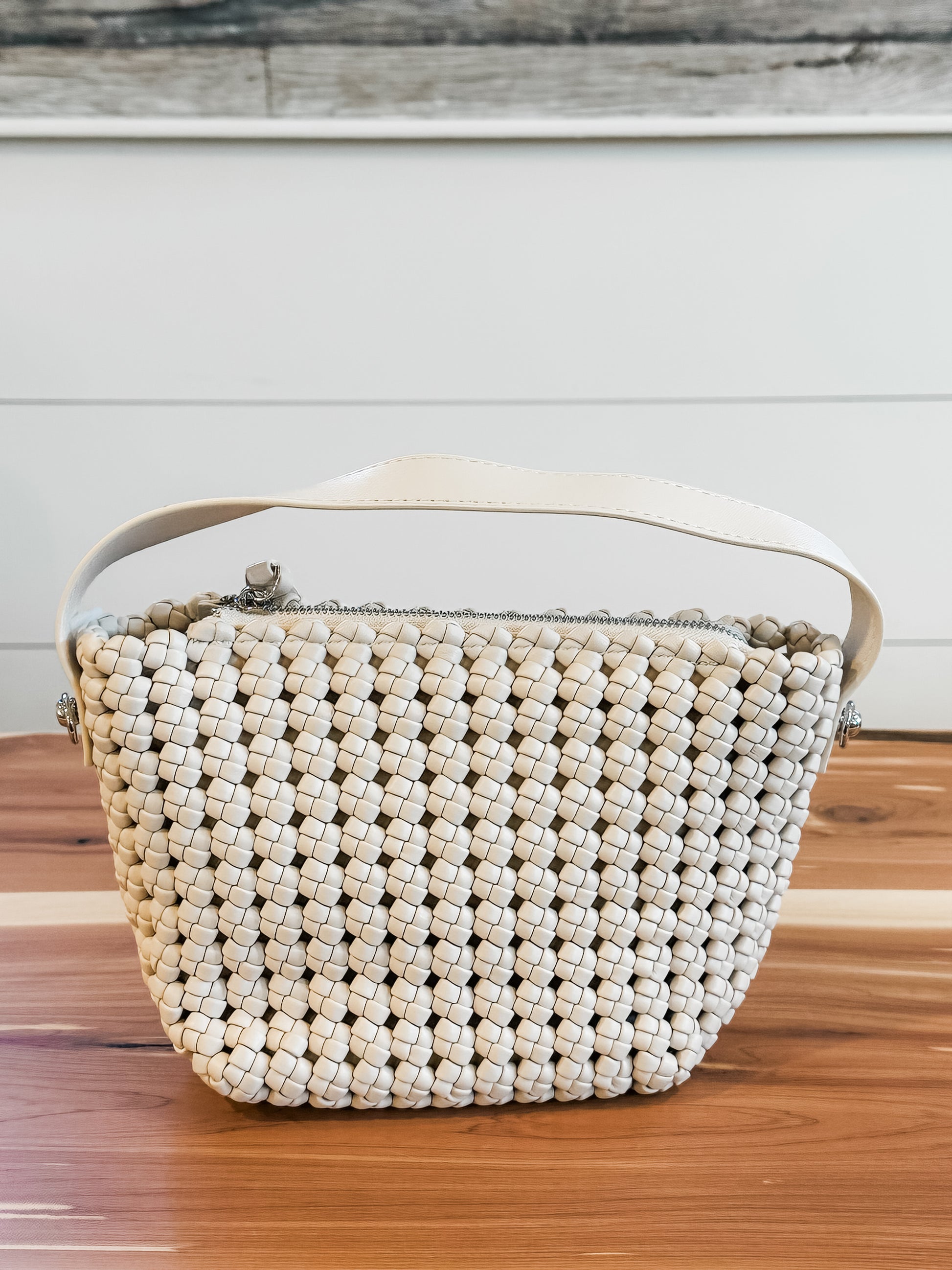 Faux Leather Crossbody Handbag with Top Handle at the Rustic Barn in Killingworth, CT