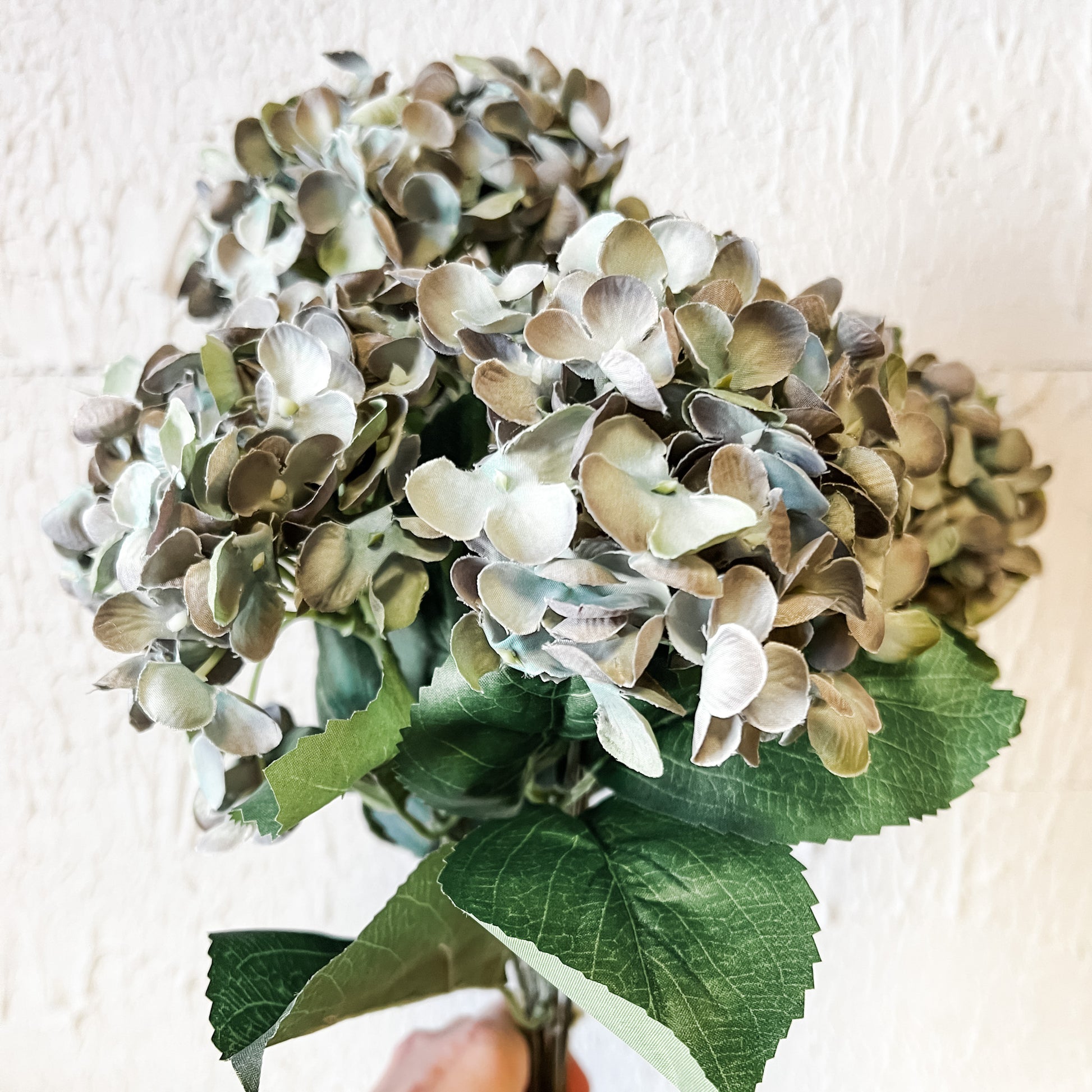 faux light blue spring hydrangea at the rustic barn in killingworth ct