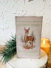 fawns and how to care for them decorative journal for christmas at the rustic barn in killingworth, CT