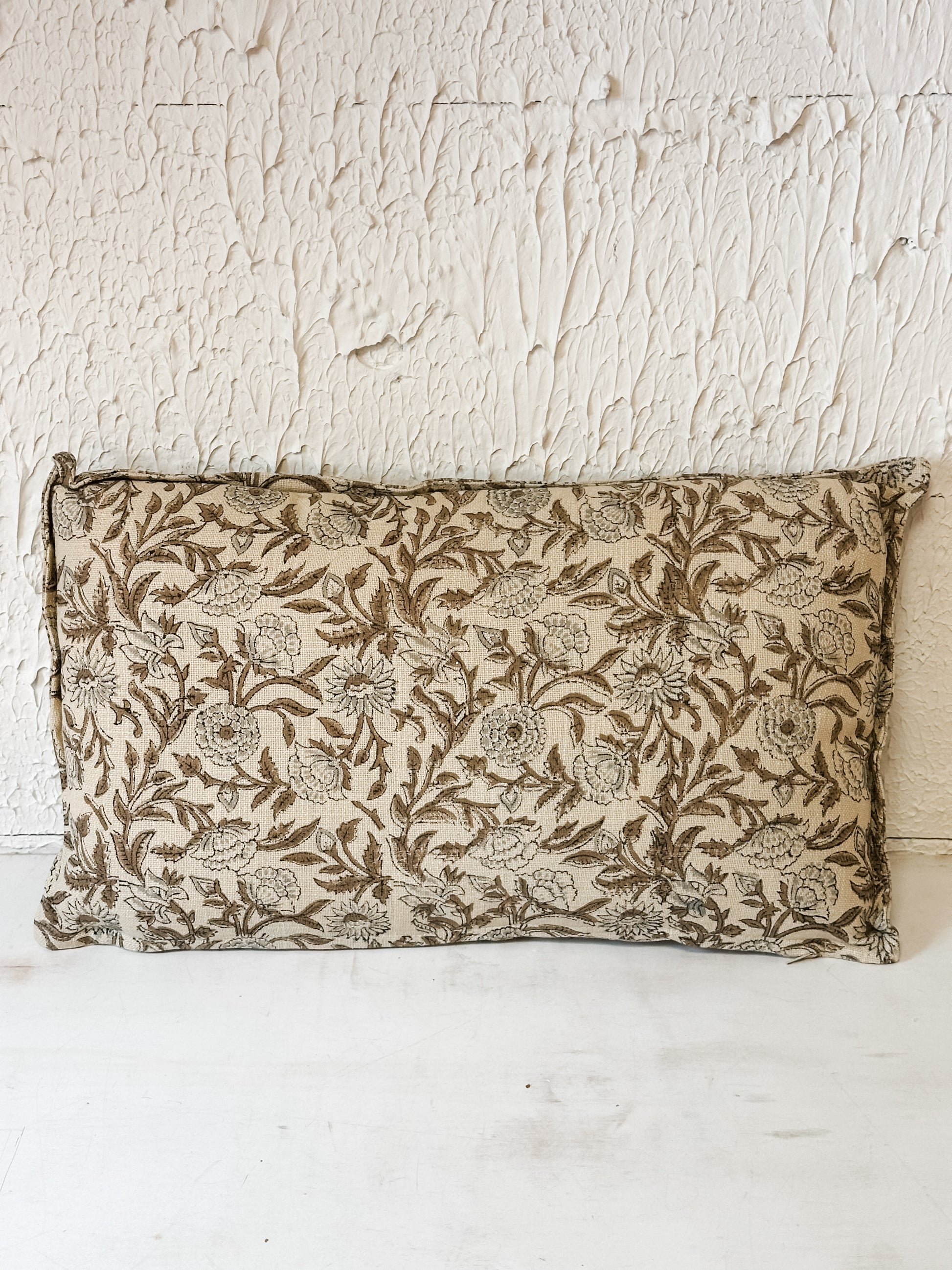 floral pattern lumbar pillow at The Rustic Barn in Killingworth CT