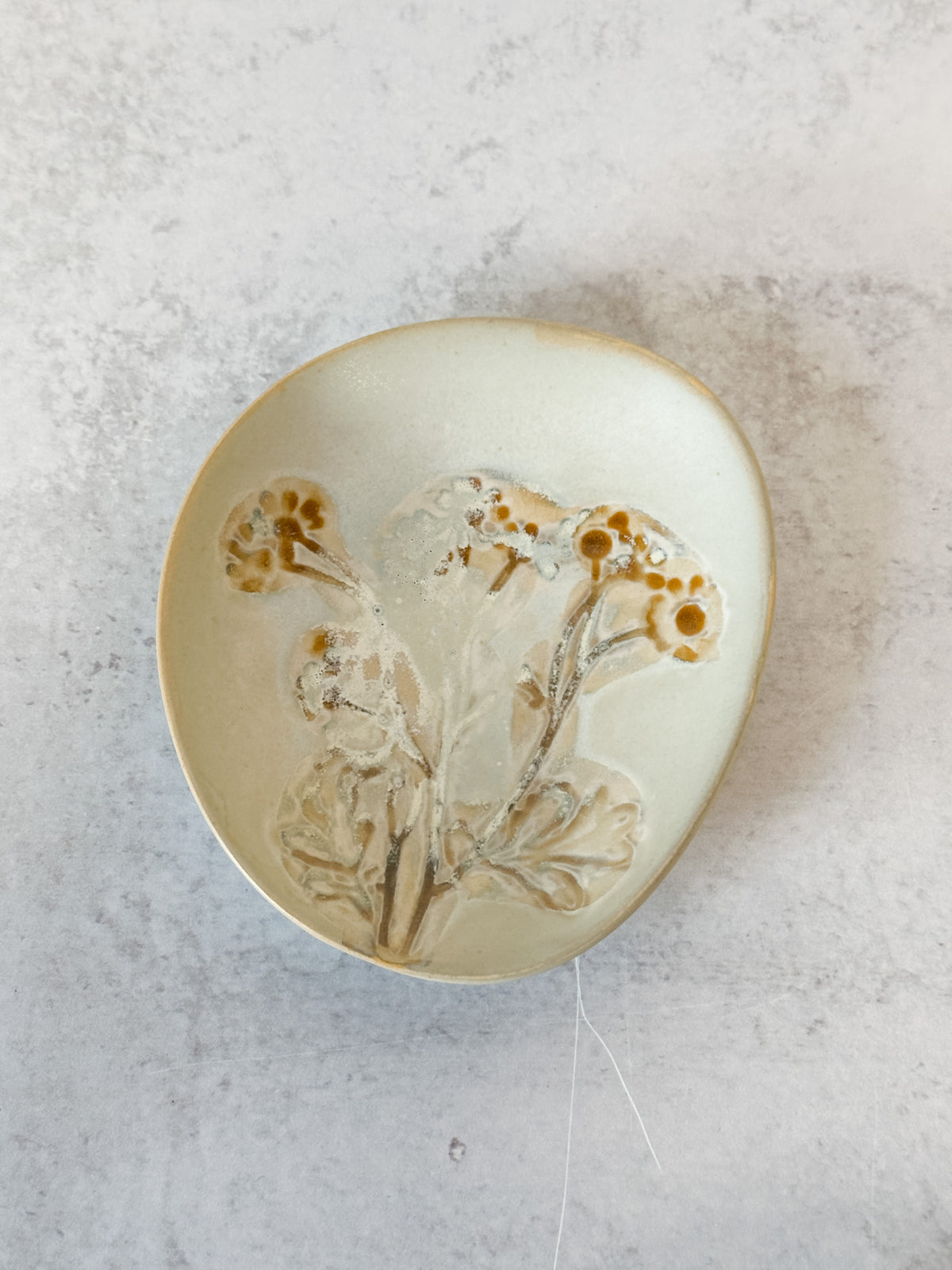 Floral hand painted stoneware plates for fall for sale at the rustic barn in killingworth, CT