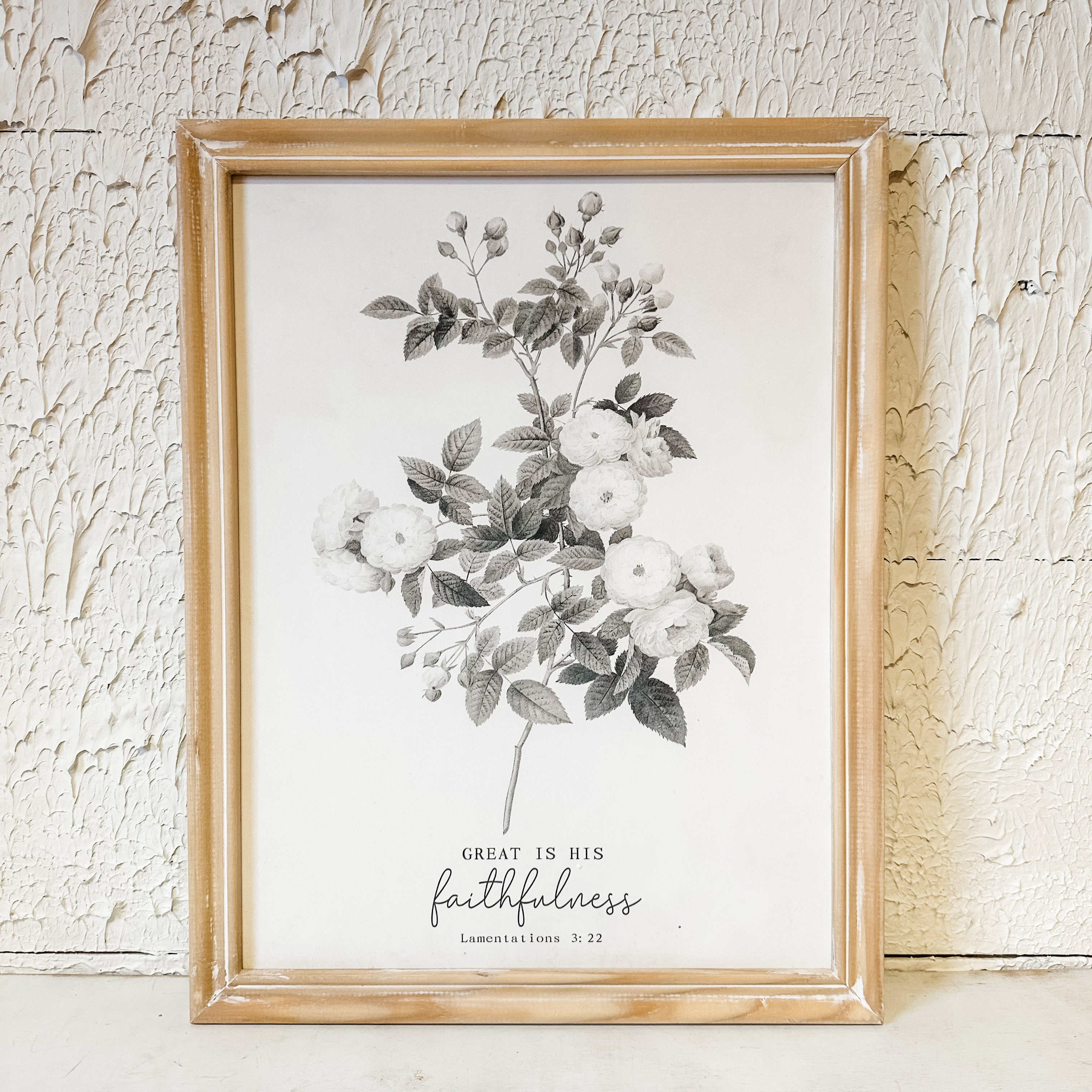 Framed Botanicals With Bible Verses