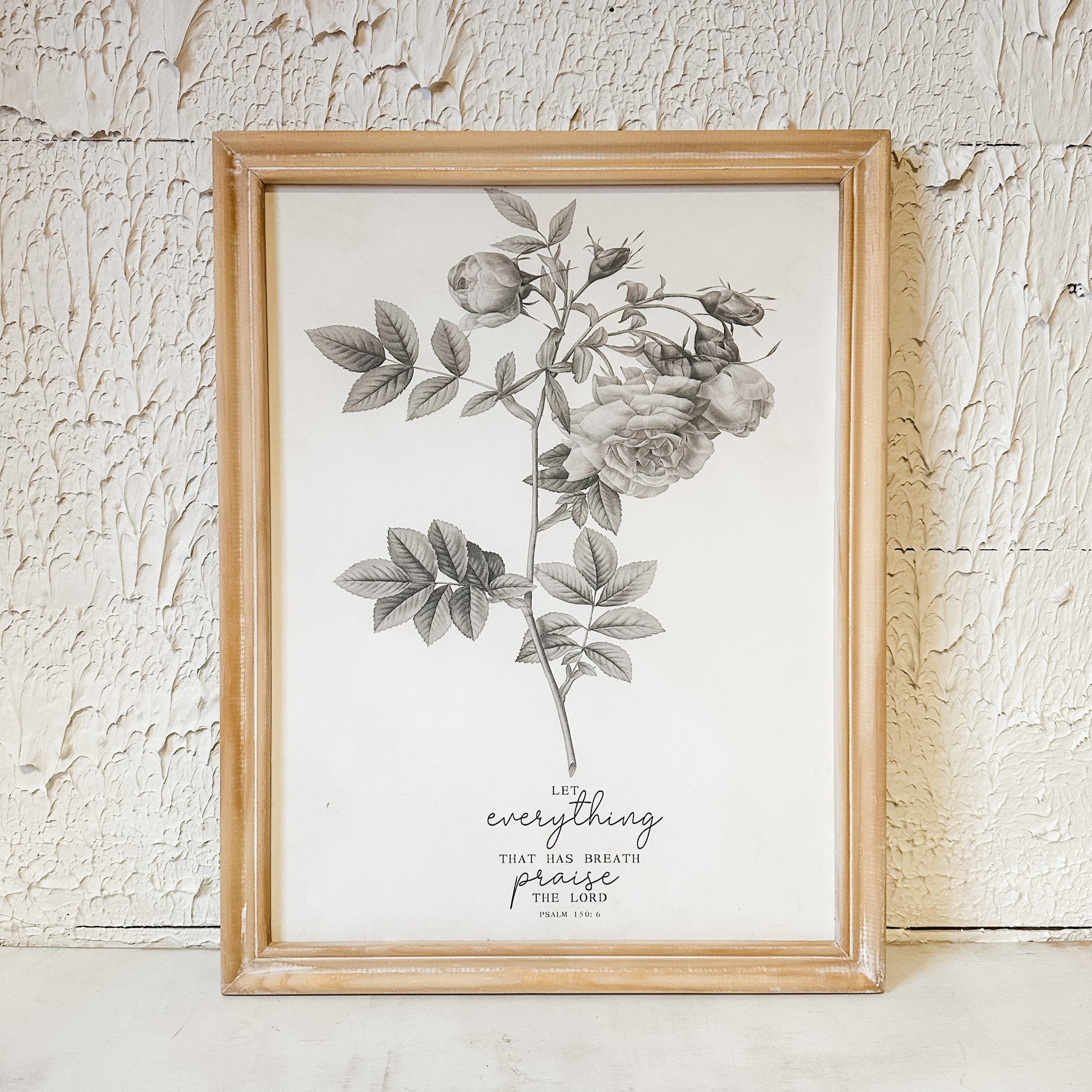 Framed Botanicals With Bible Verses